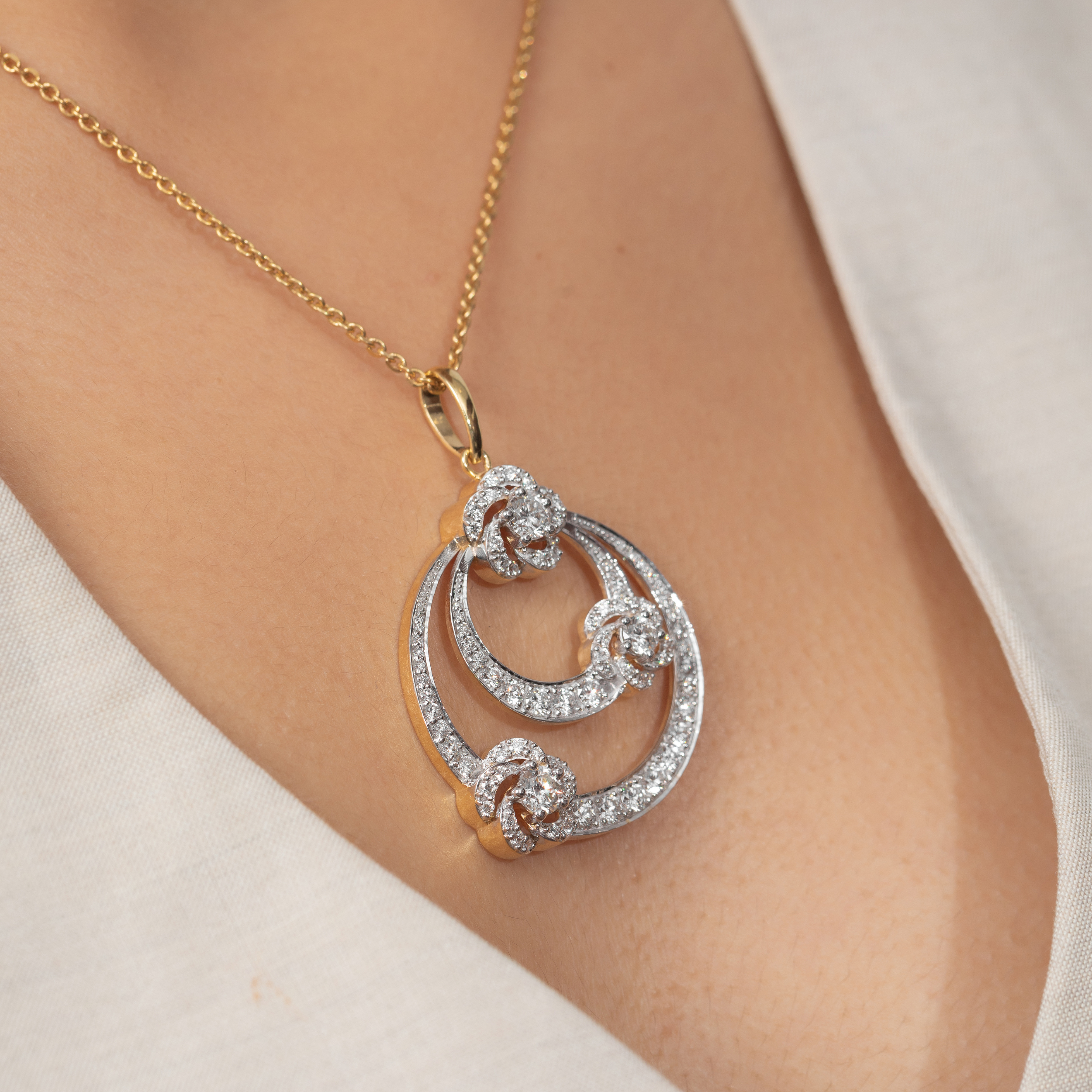 Tri Flora Pendant