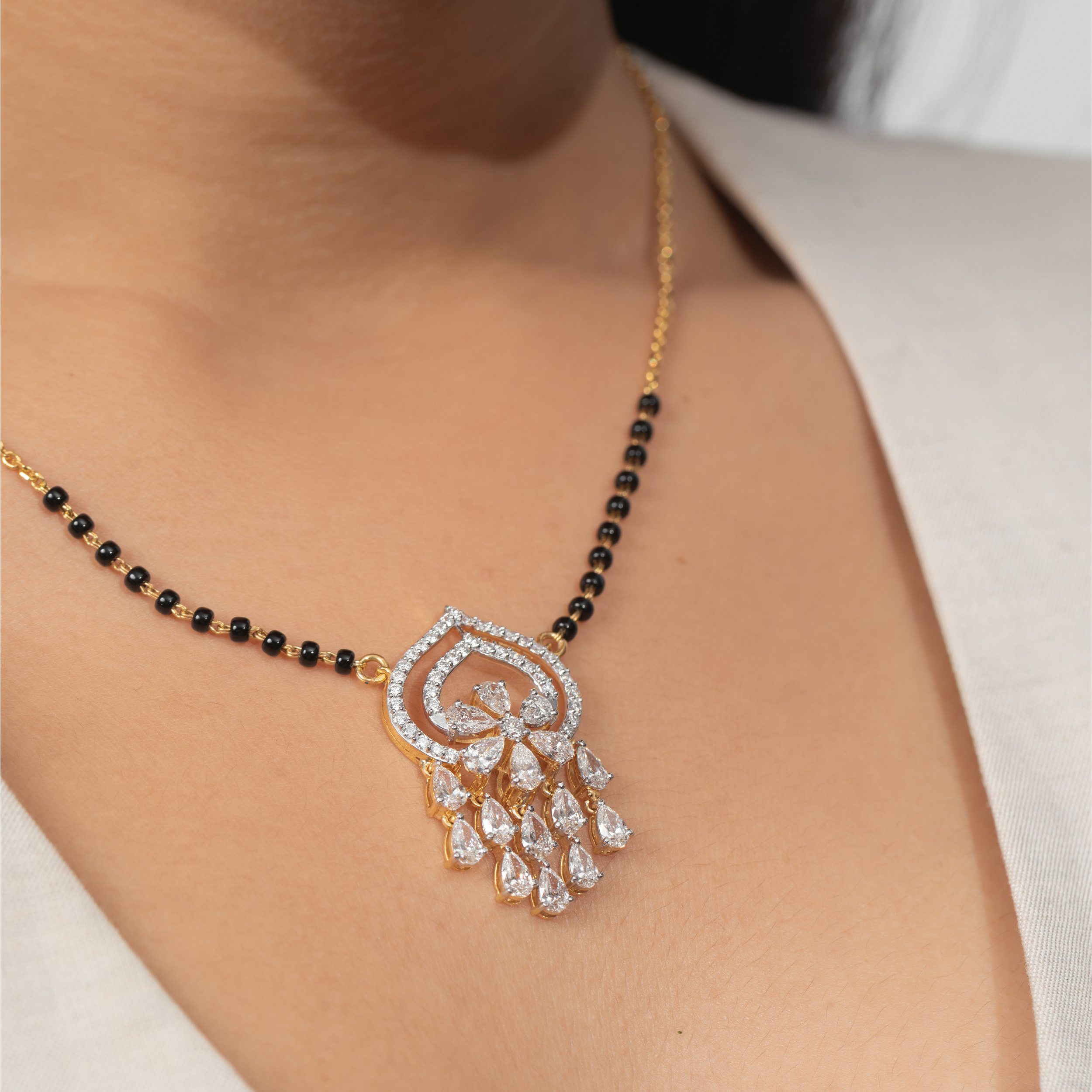 Maharani Diamond Drop Mangalsutra