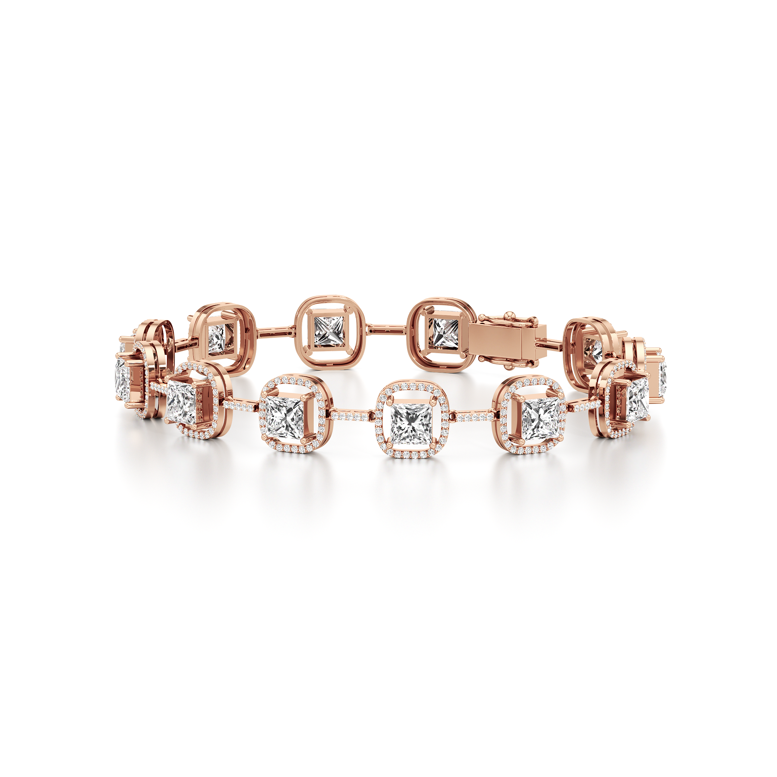 Princess Halo Tennis Bracelet