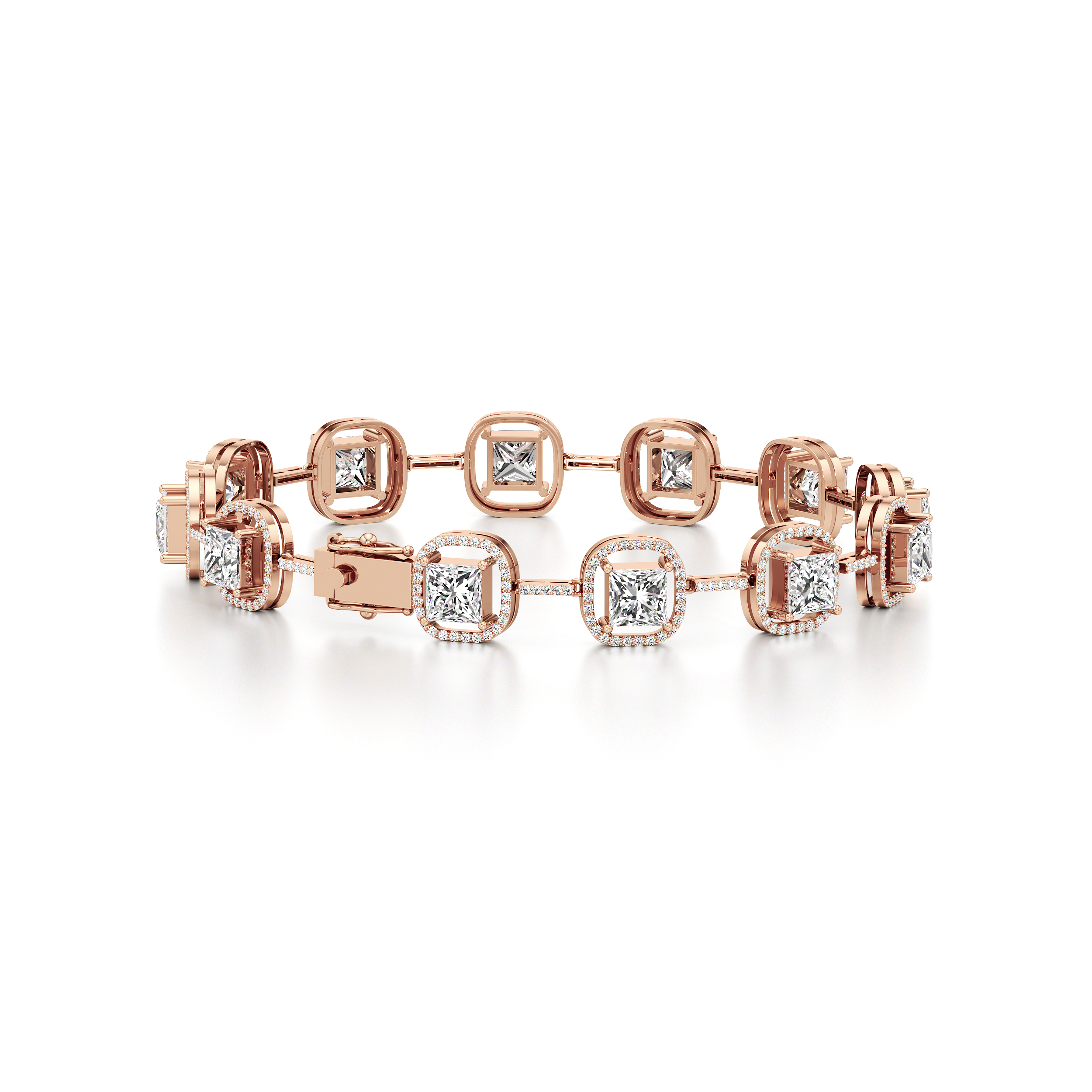 Princess Halo Tennis Bracelet