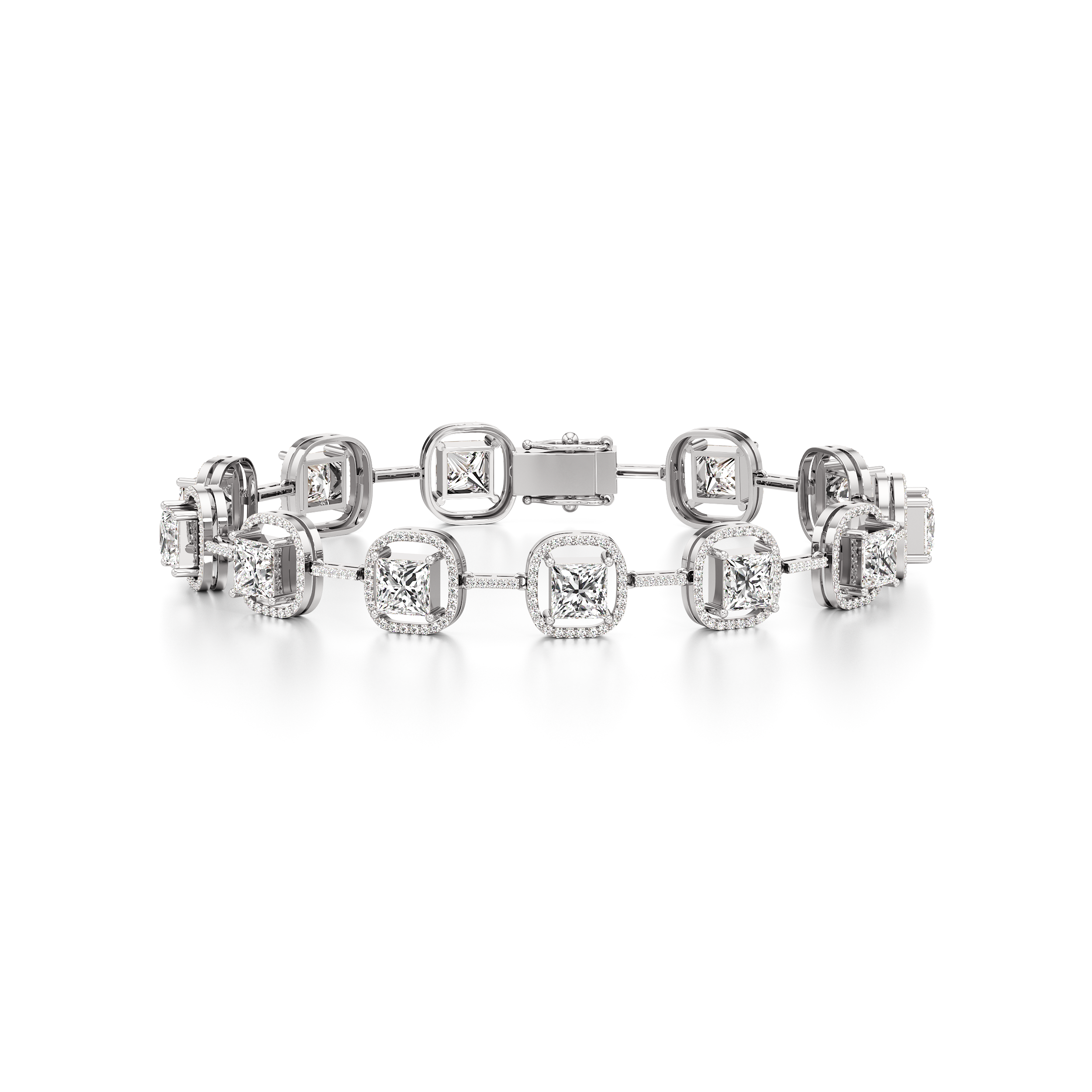 Princess Halo Tennis Bracelet