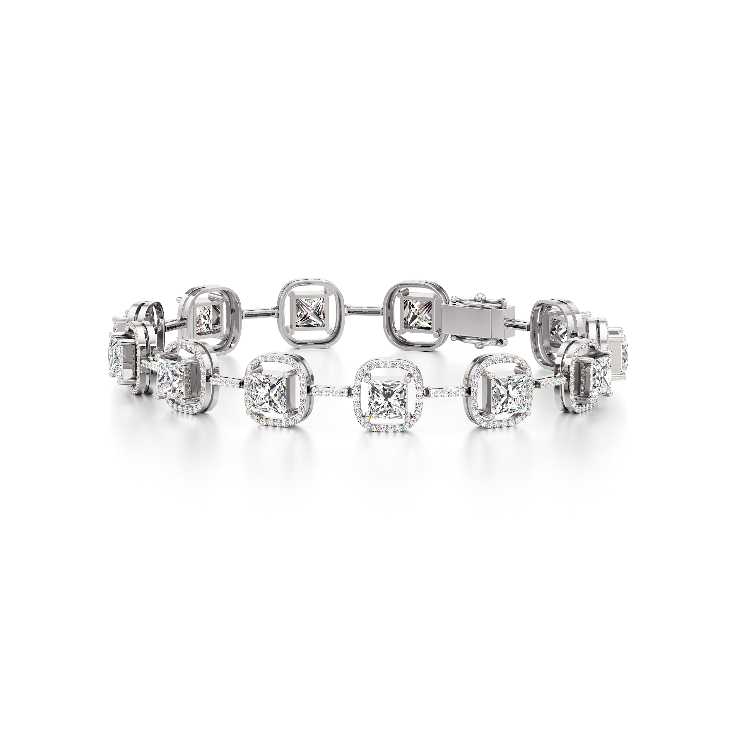 Princess Halo Tennis Bracelet