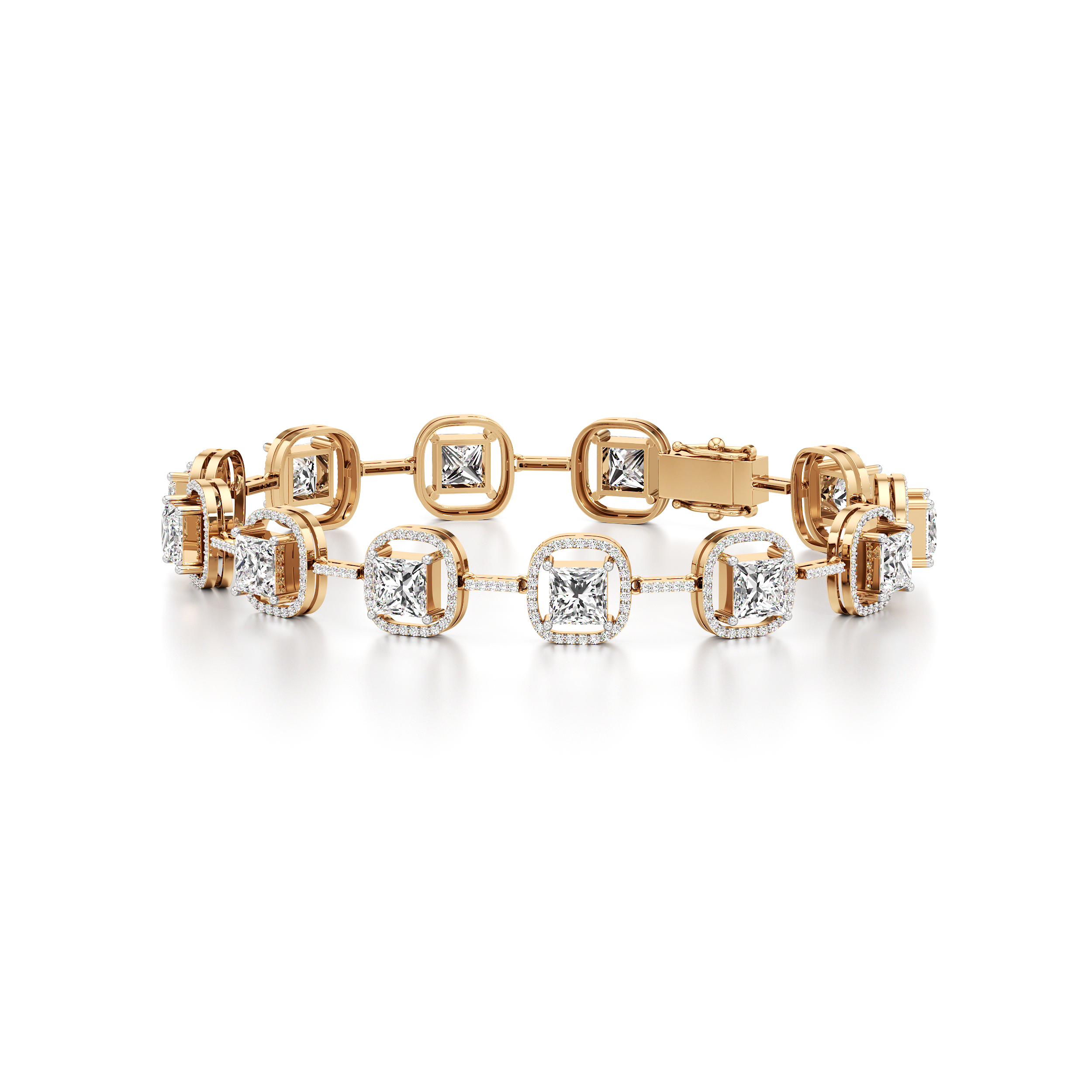 Princess Halo Tennis Bracelet