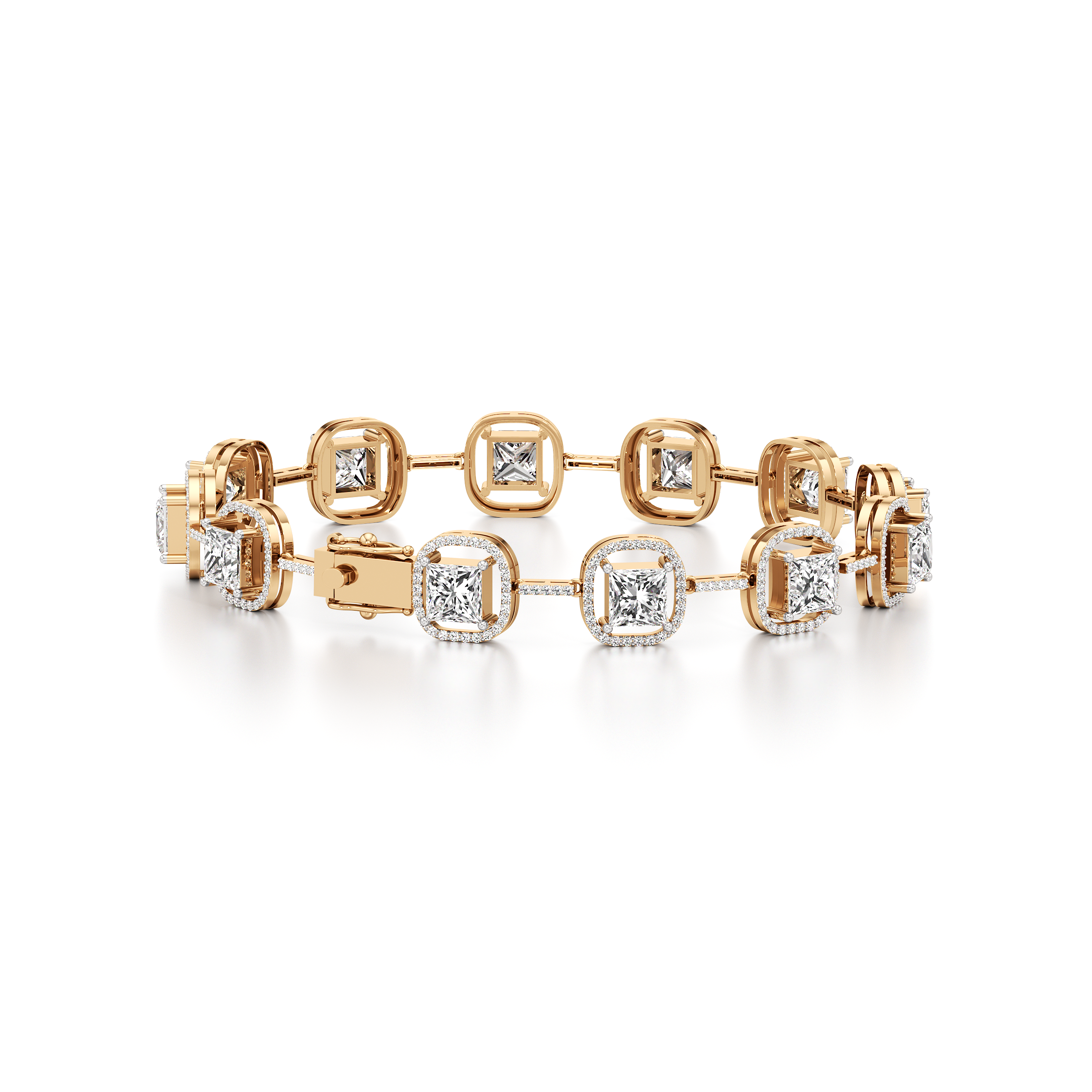 Princess Halo Tennis Bracelet