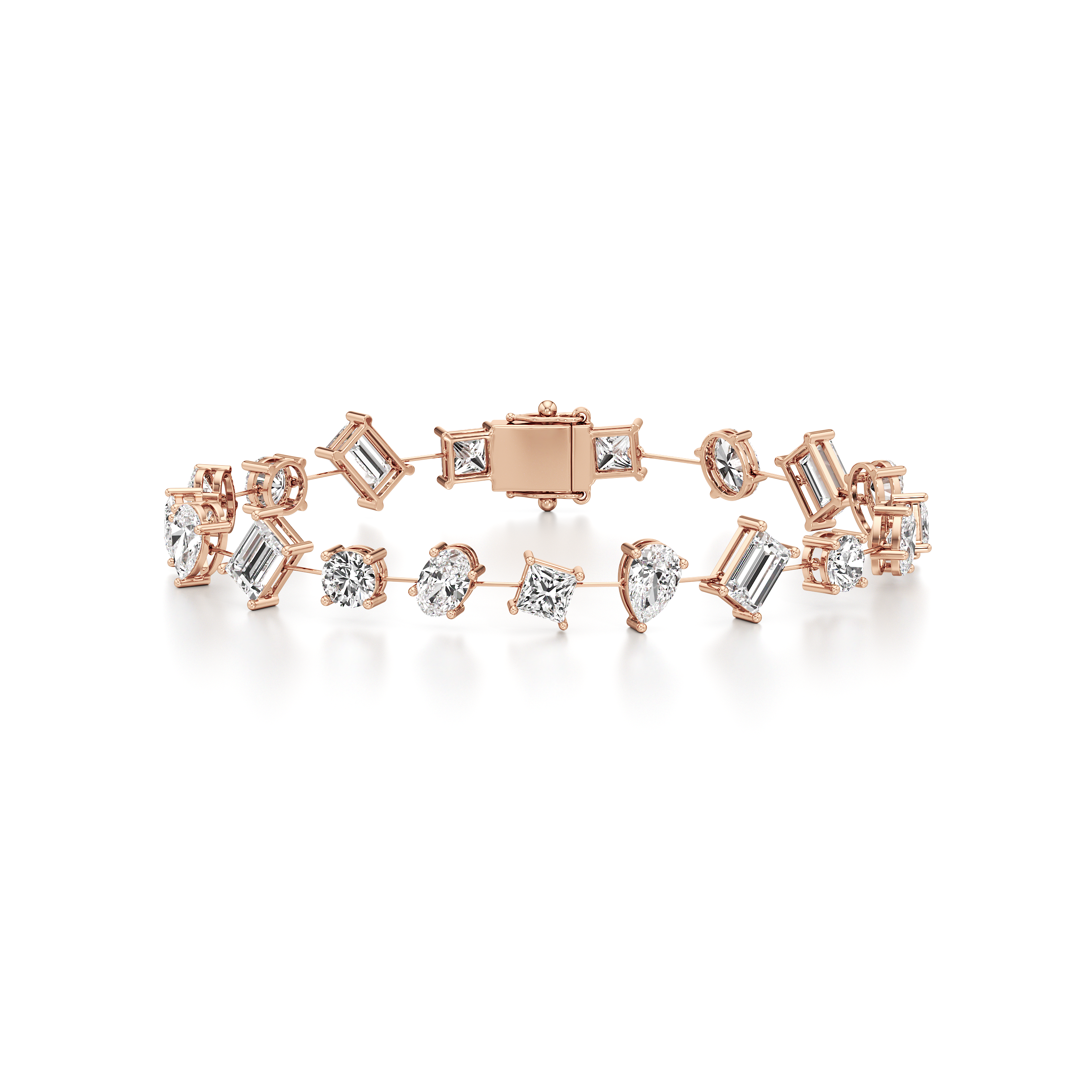 Mix Shape Tennis Bracelet
