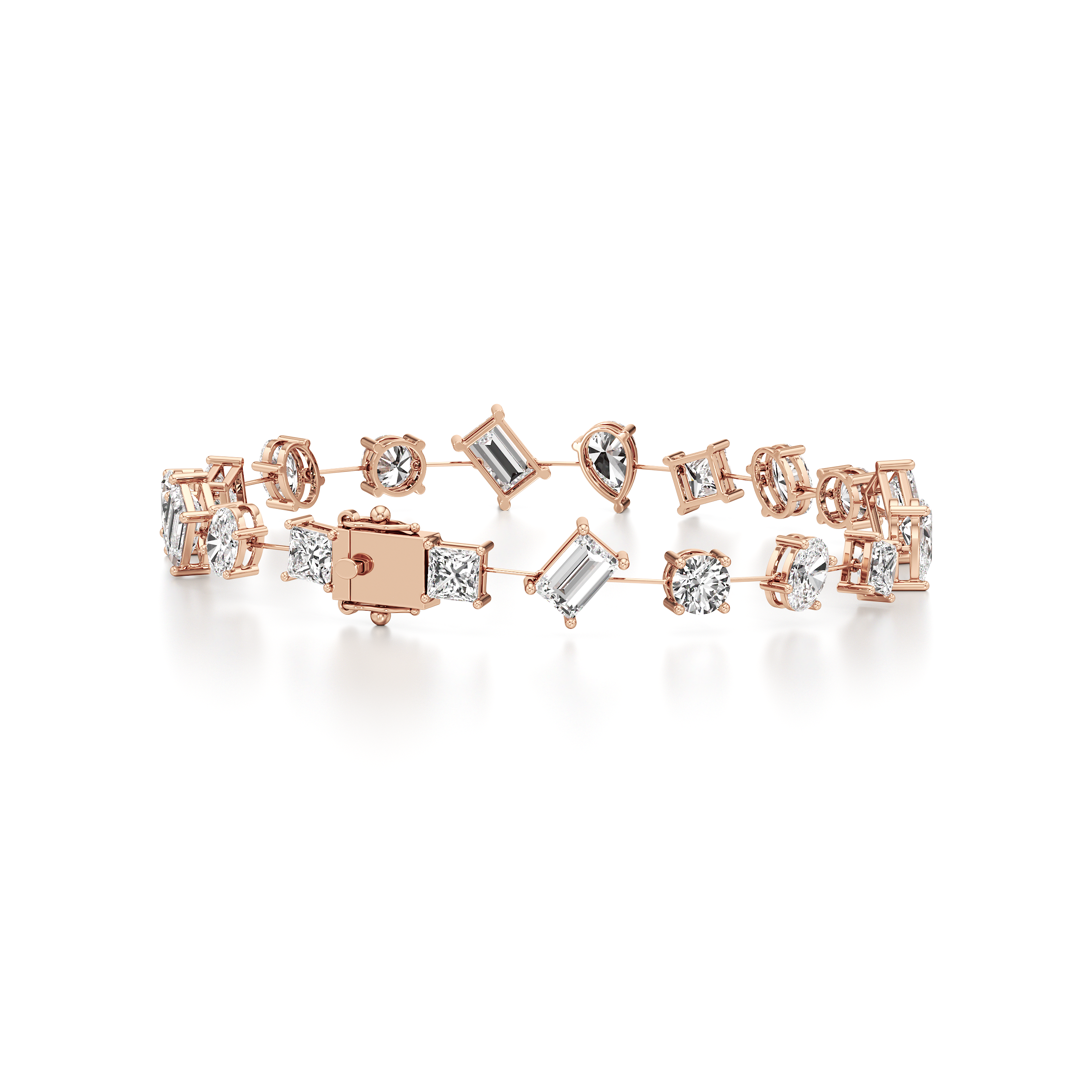 Mix Shape Tennis Bracelet