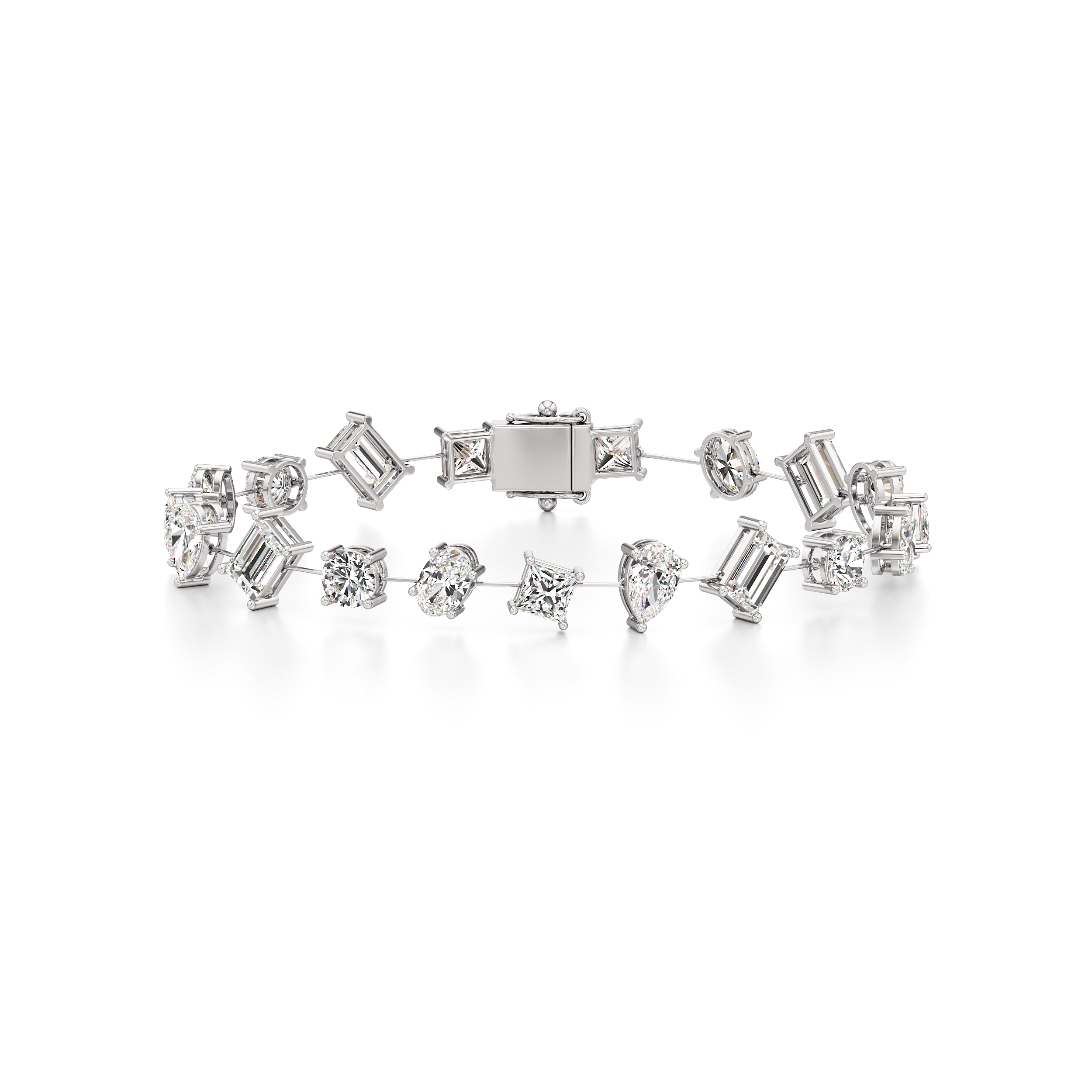 Mix Shape Tennis Bracelet