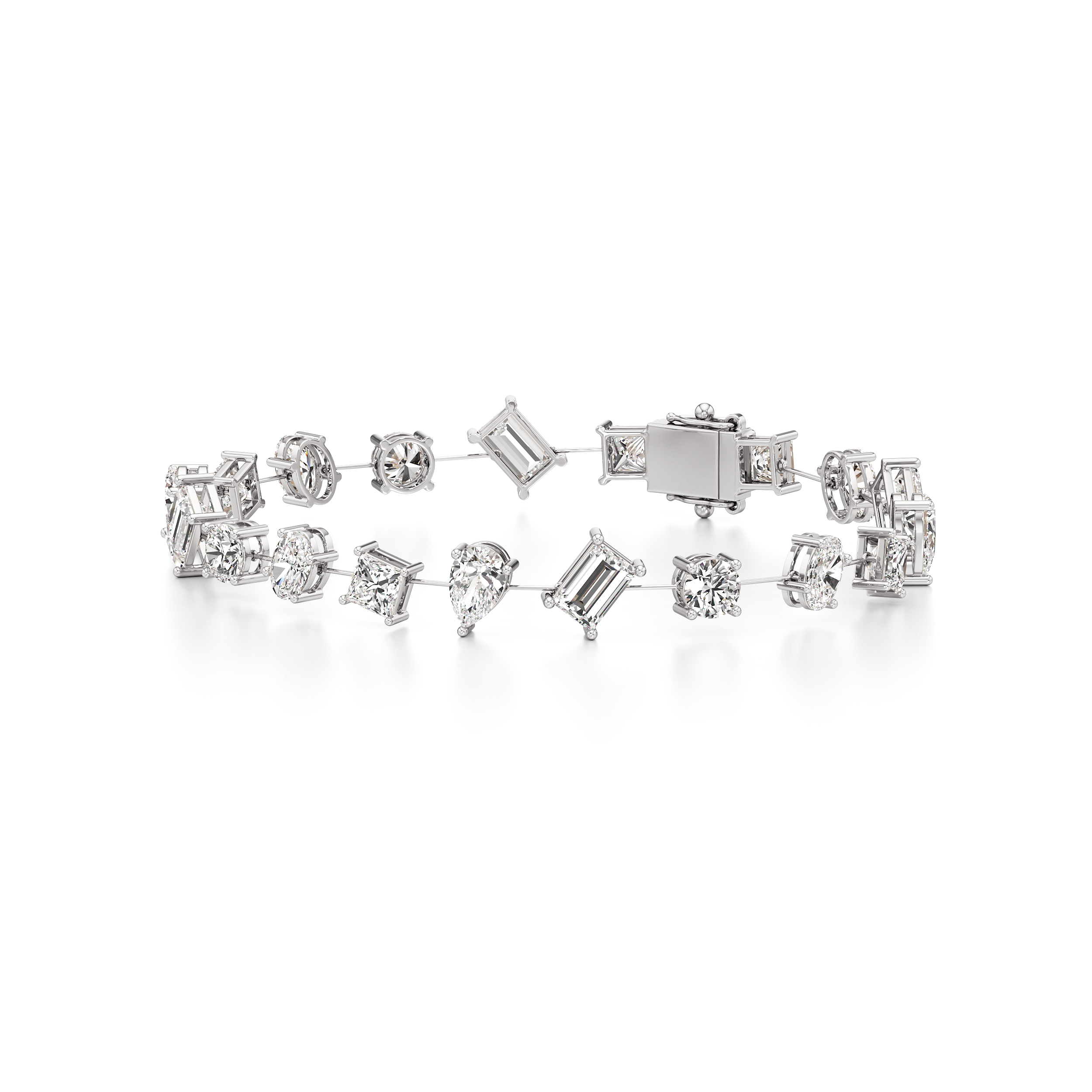 Mix Shape Tennis Bracelet