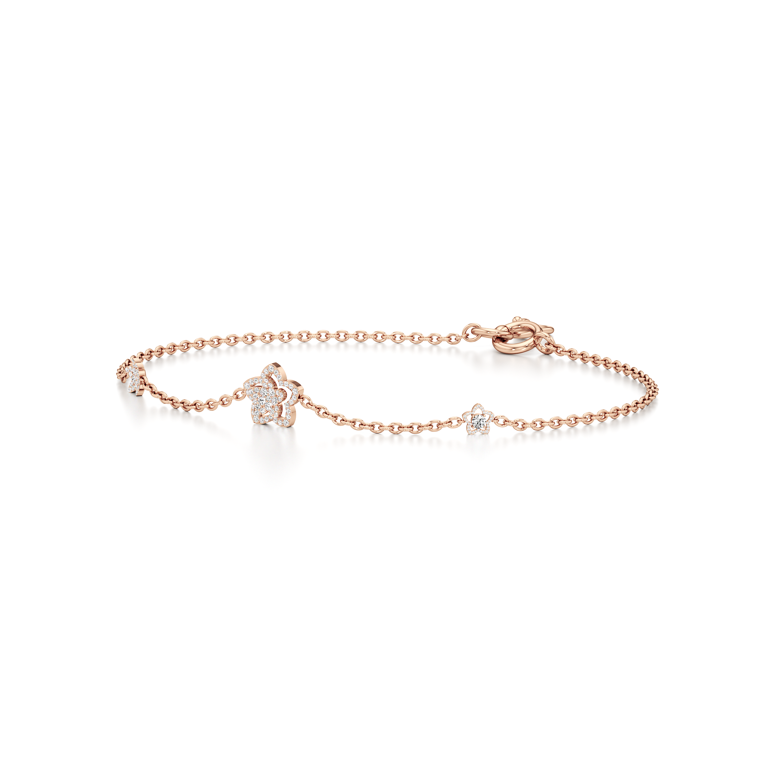 Blooming Flower Tennis Bracelet