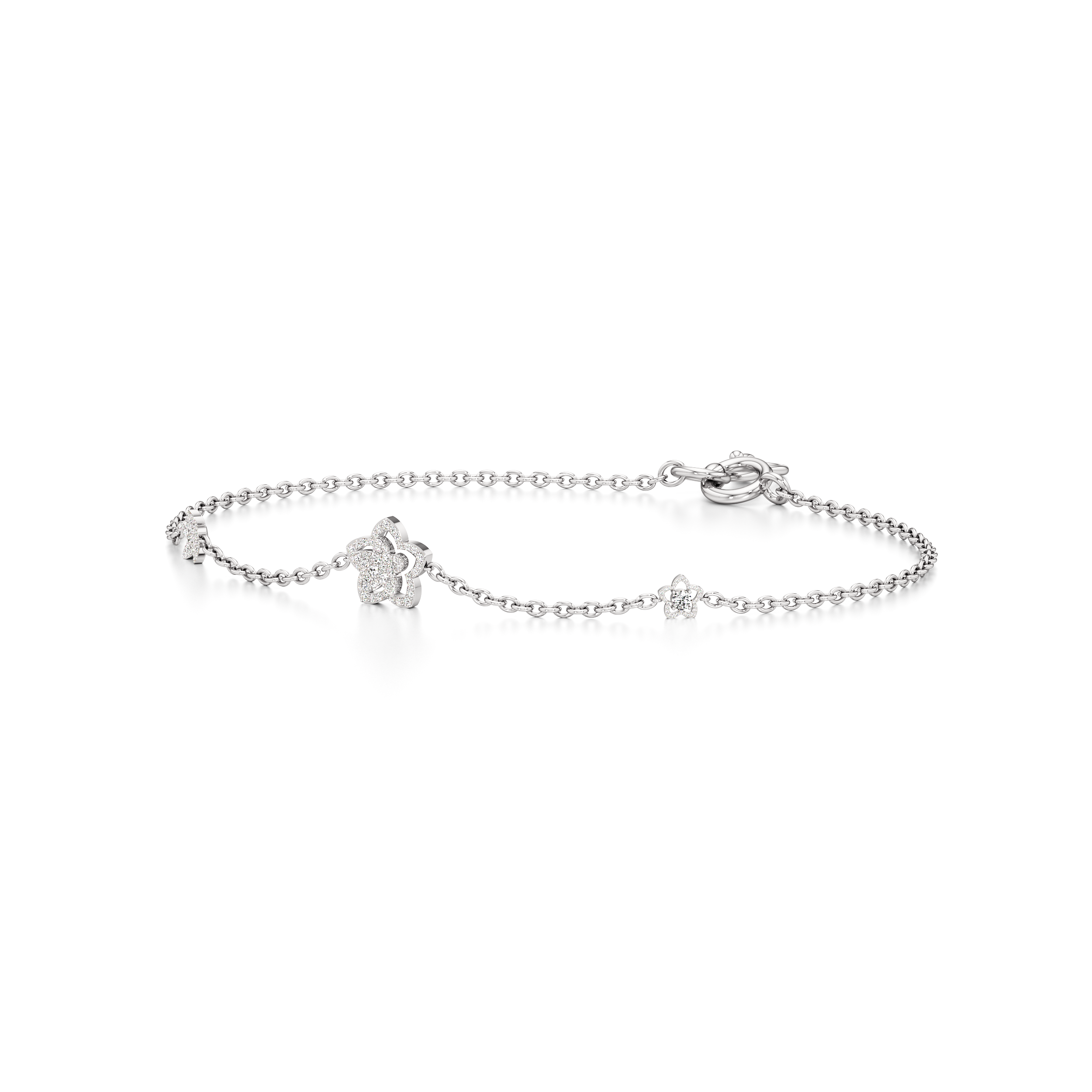 Blooming Flower Tennis Bracelet