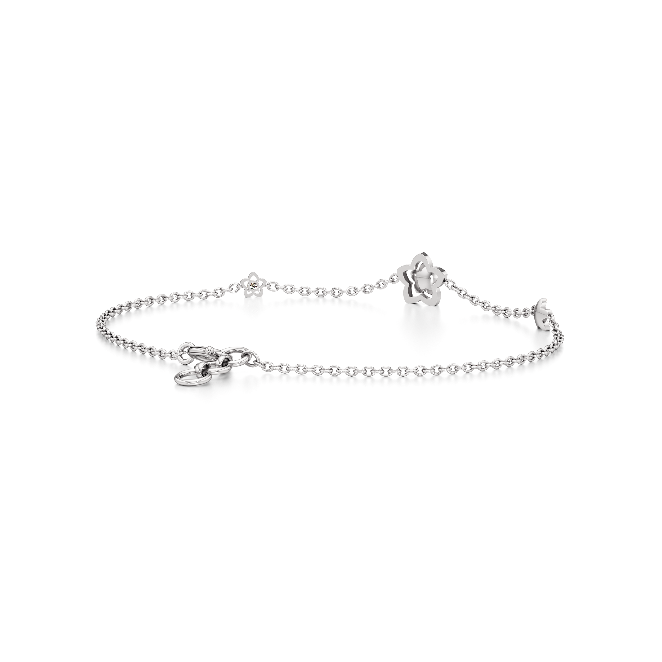 Blooming Flower Tennis Bracelet