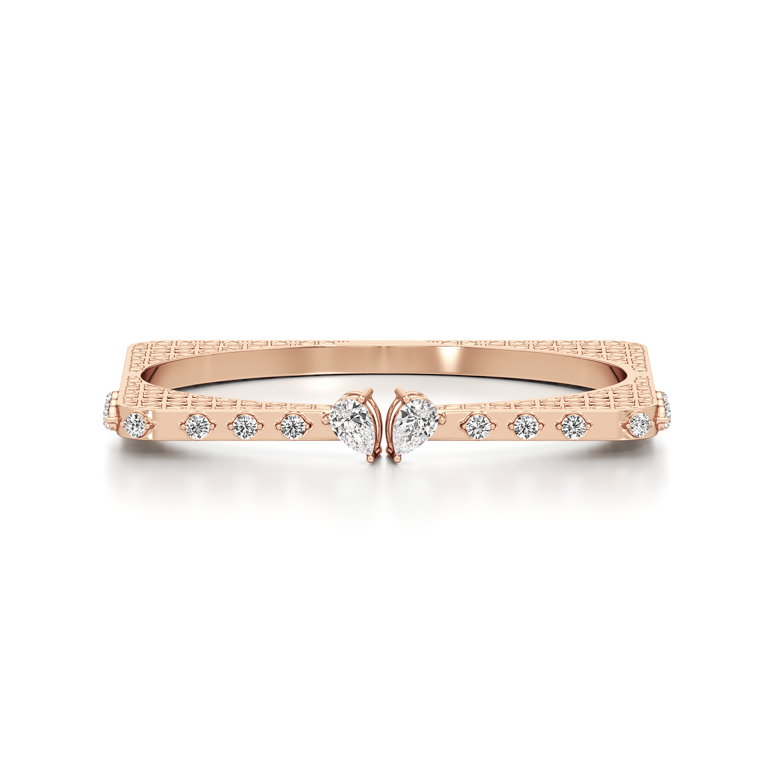 Heart Designer Bangle Bracelet