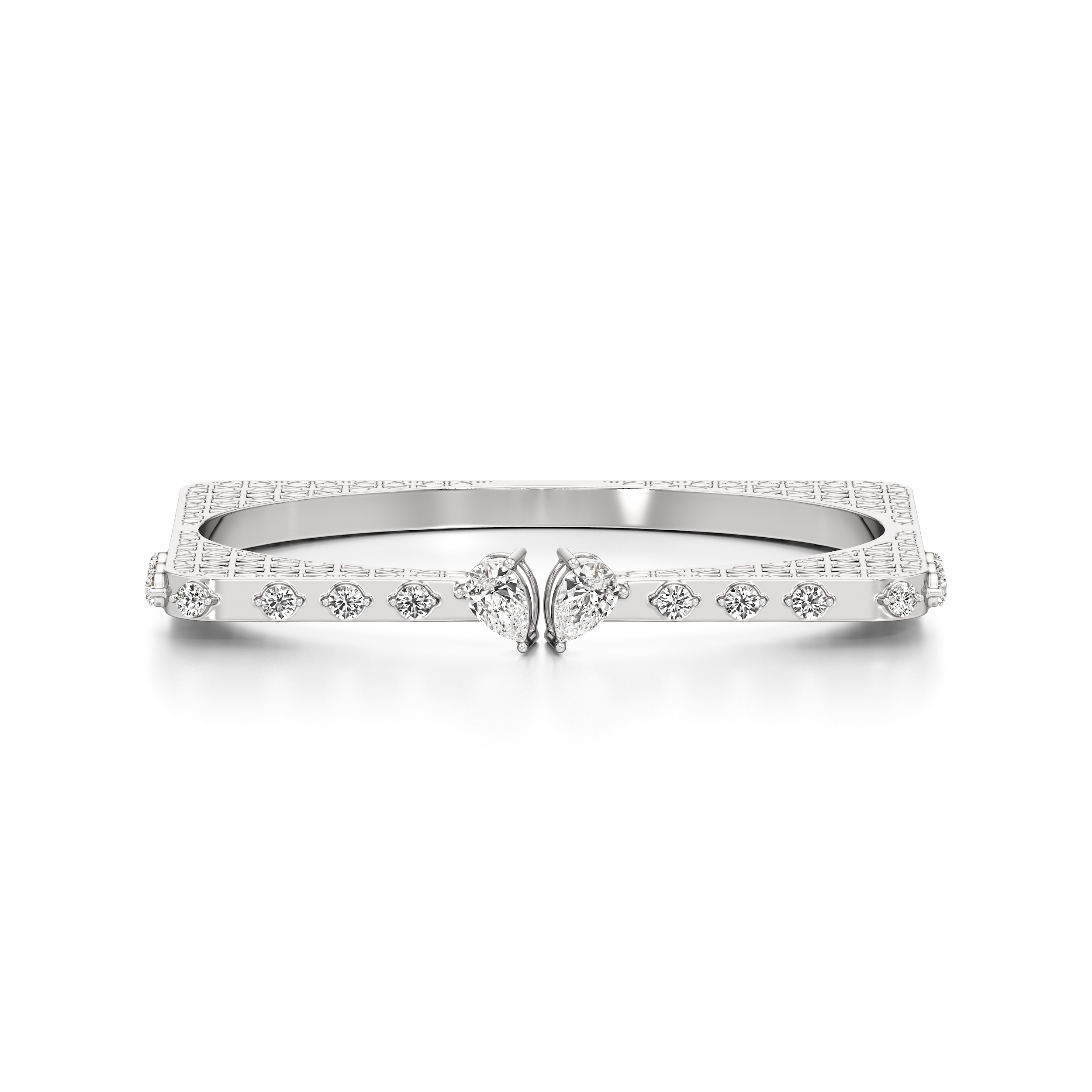 Heart Designer Bangle Bracelet