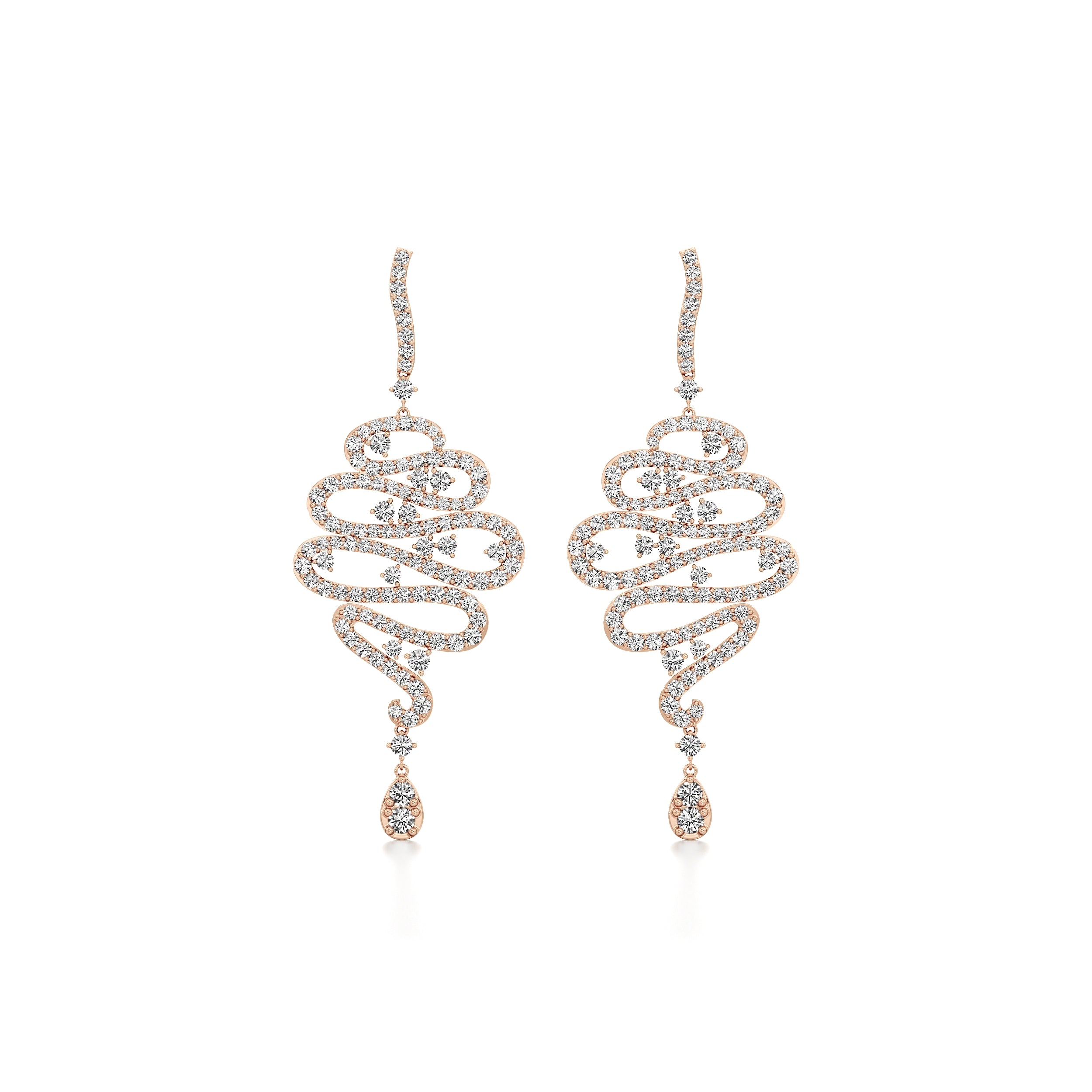 Spiralling Sparklingly Earrings
