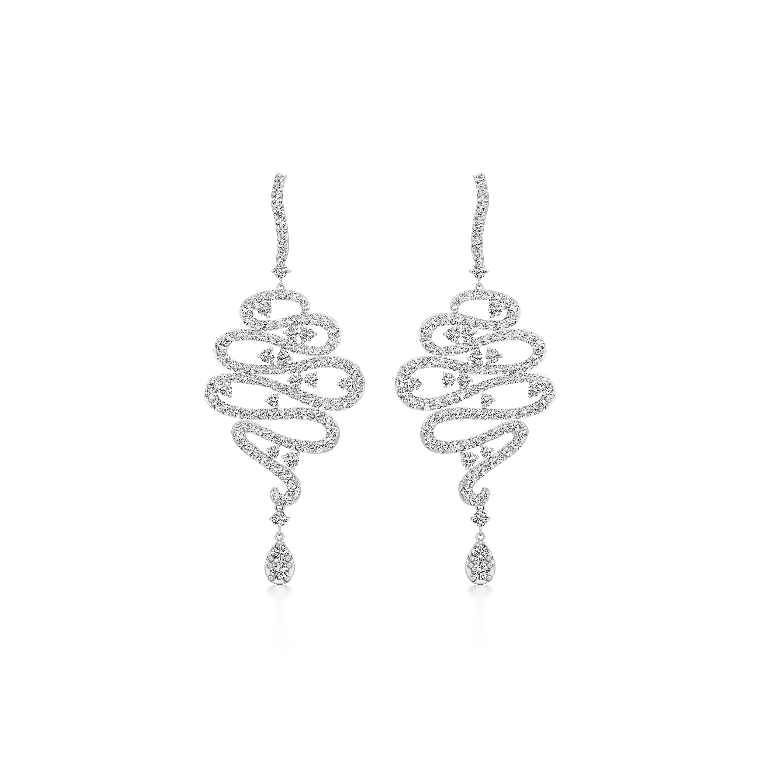 Spiralling Sparklingly Earrings