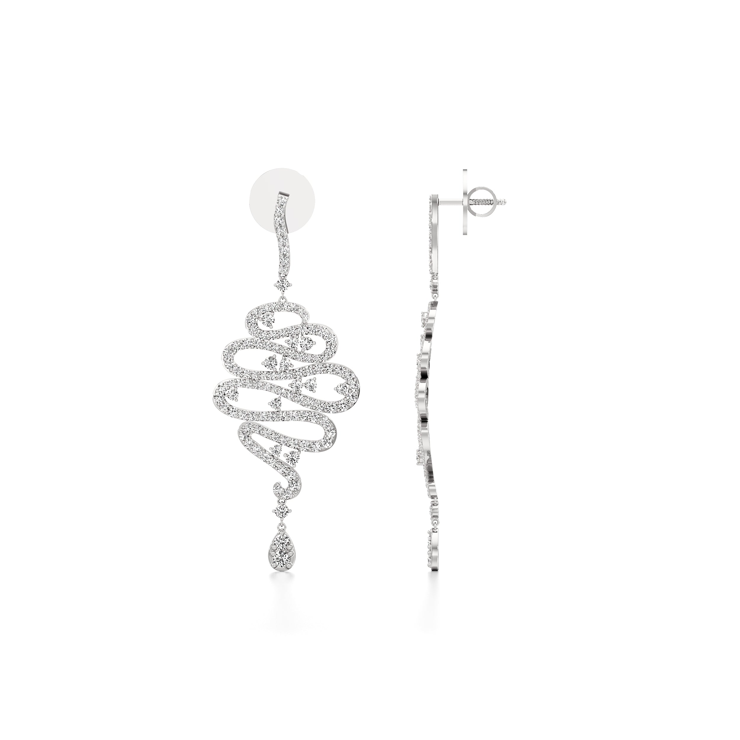 Spiralling Sparklingly Earrings