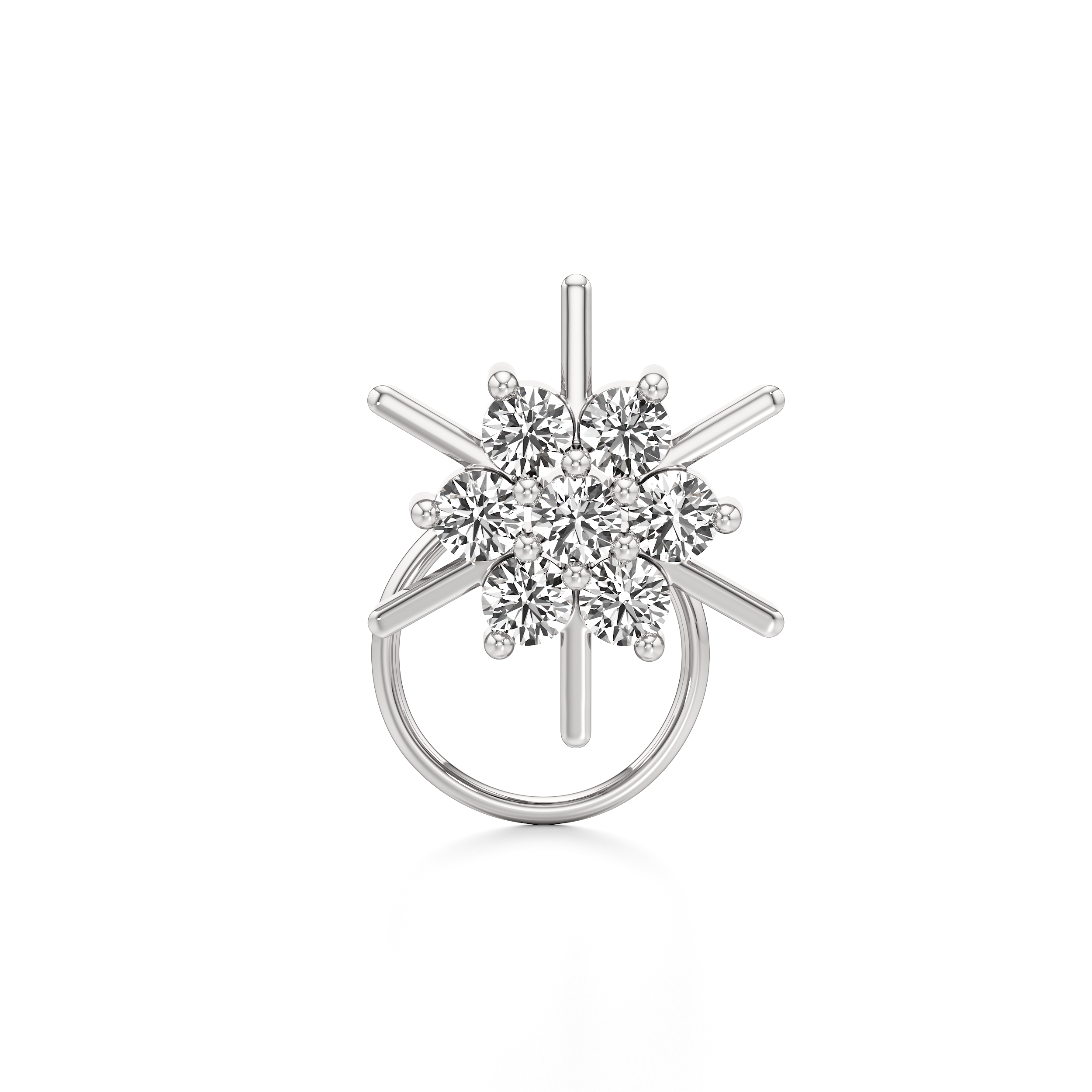 Starburst Floral Nose Ring