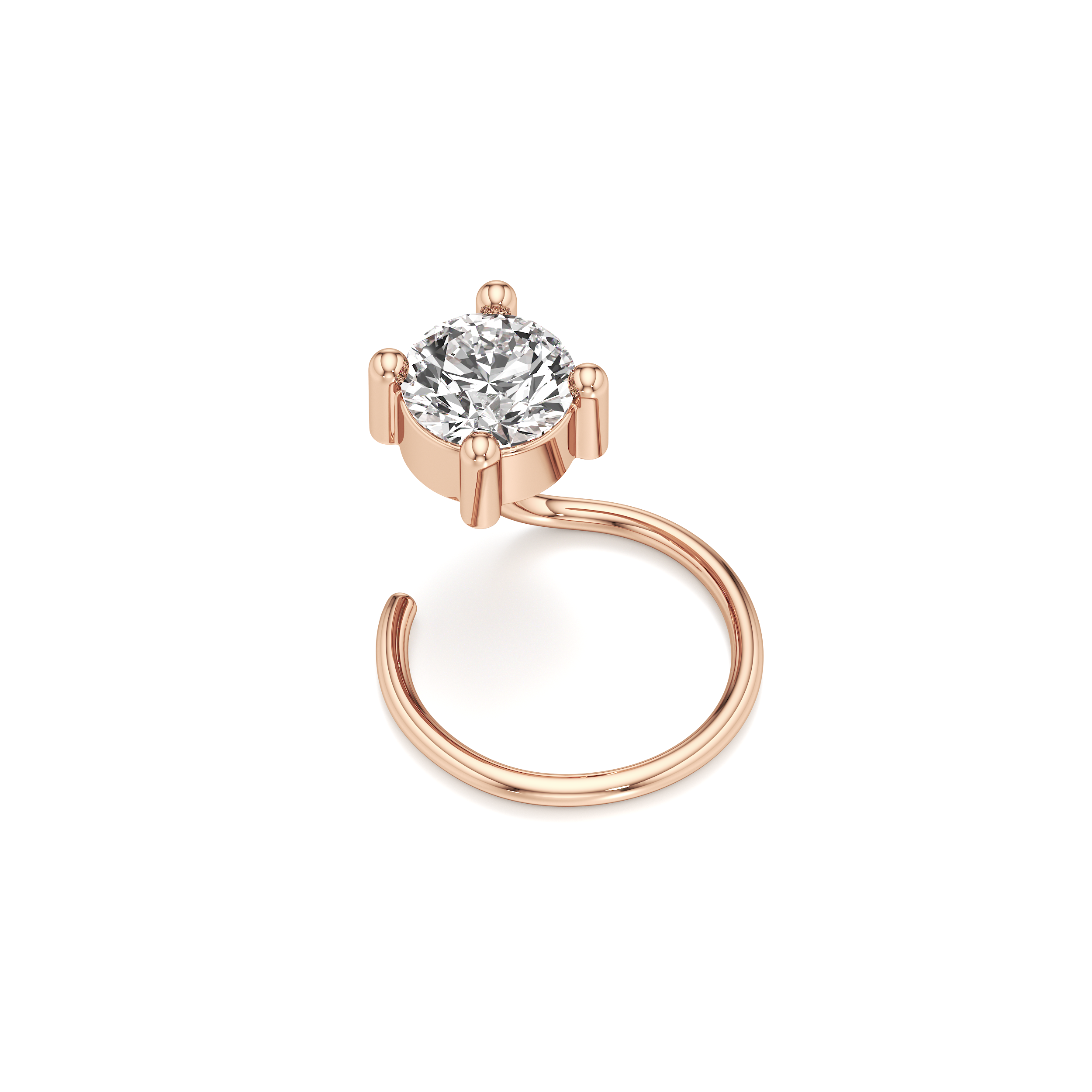 Classic 4 Prong Nose Ring
