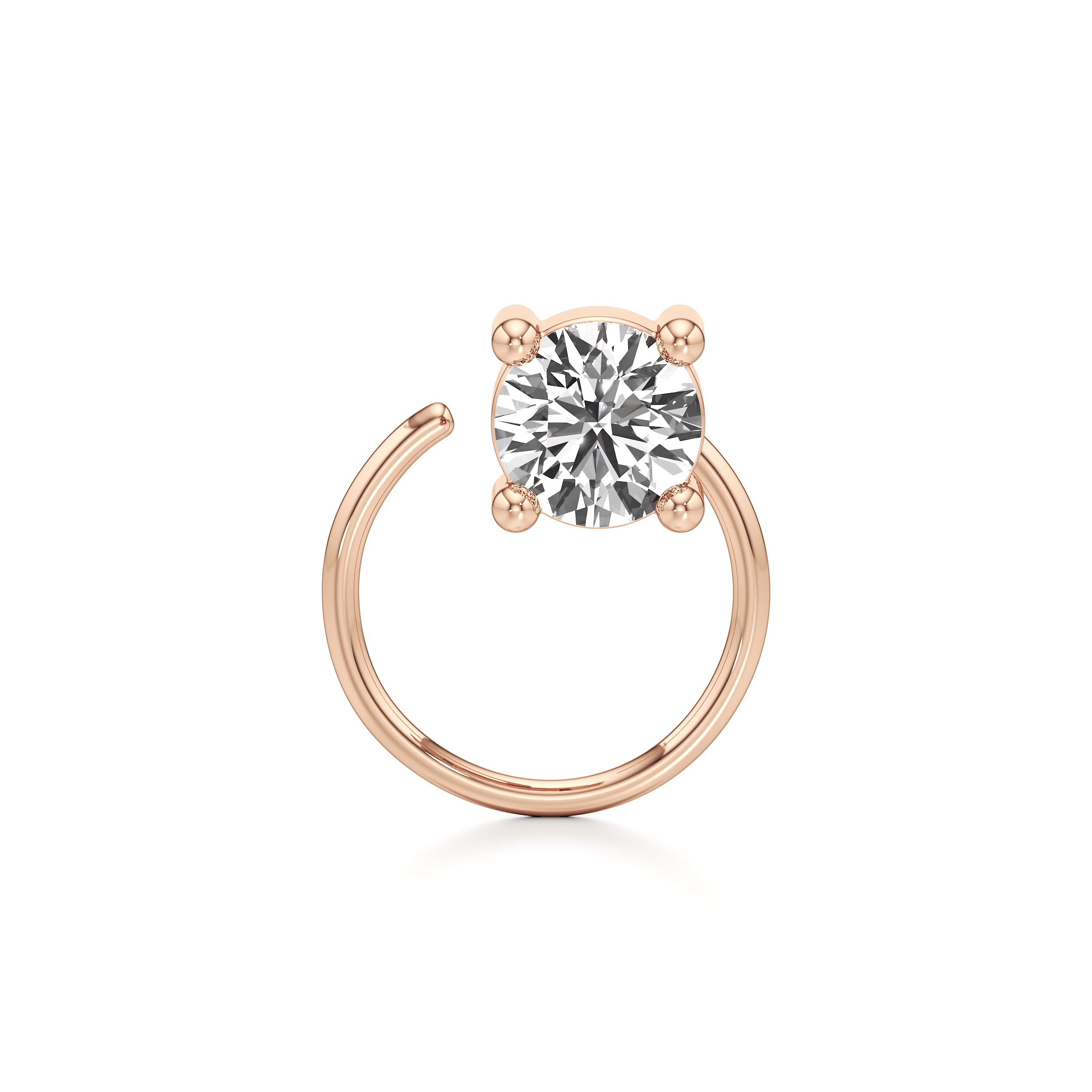 Classic 4 Prong Nose Ring