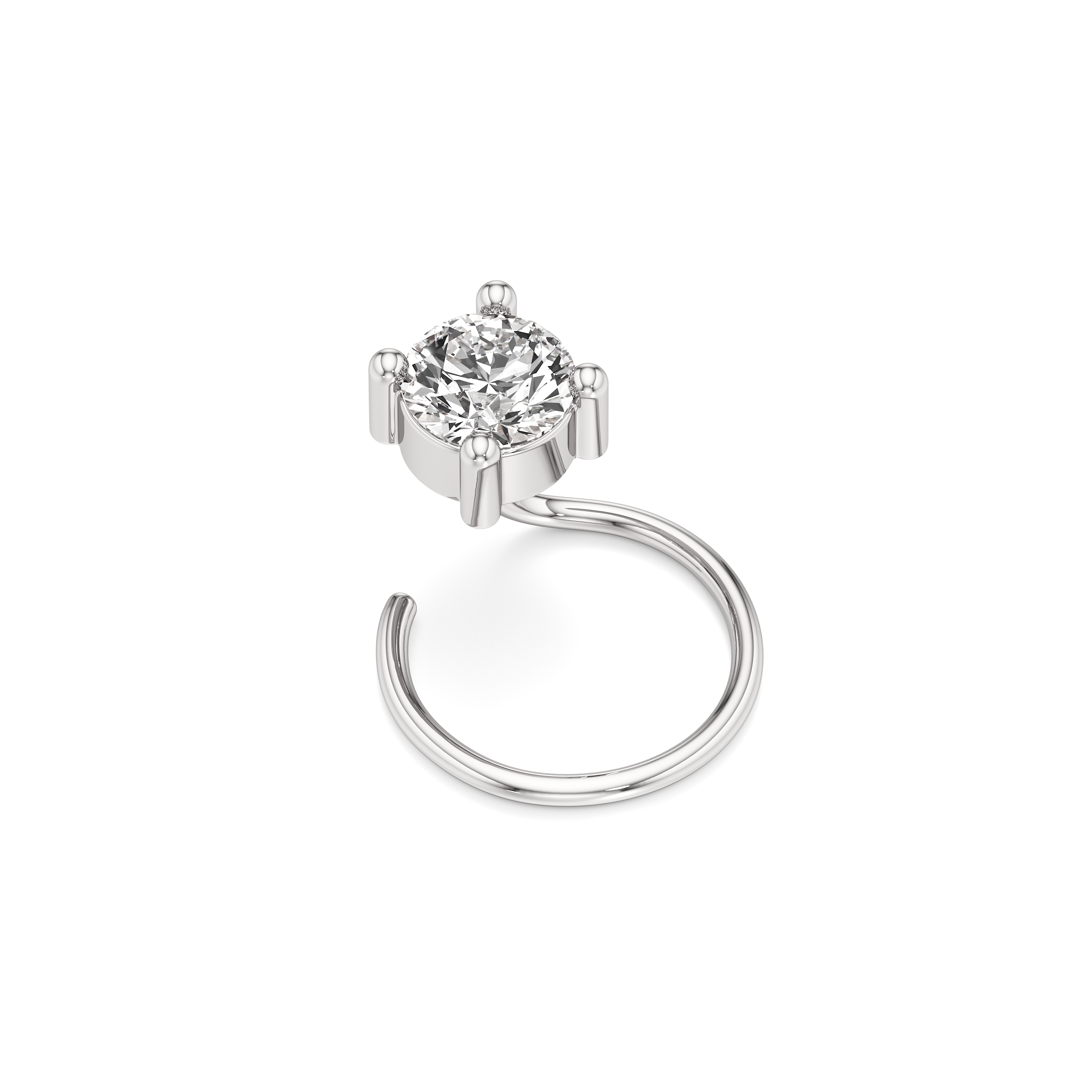 Classic 4 Prong Nose Ring