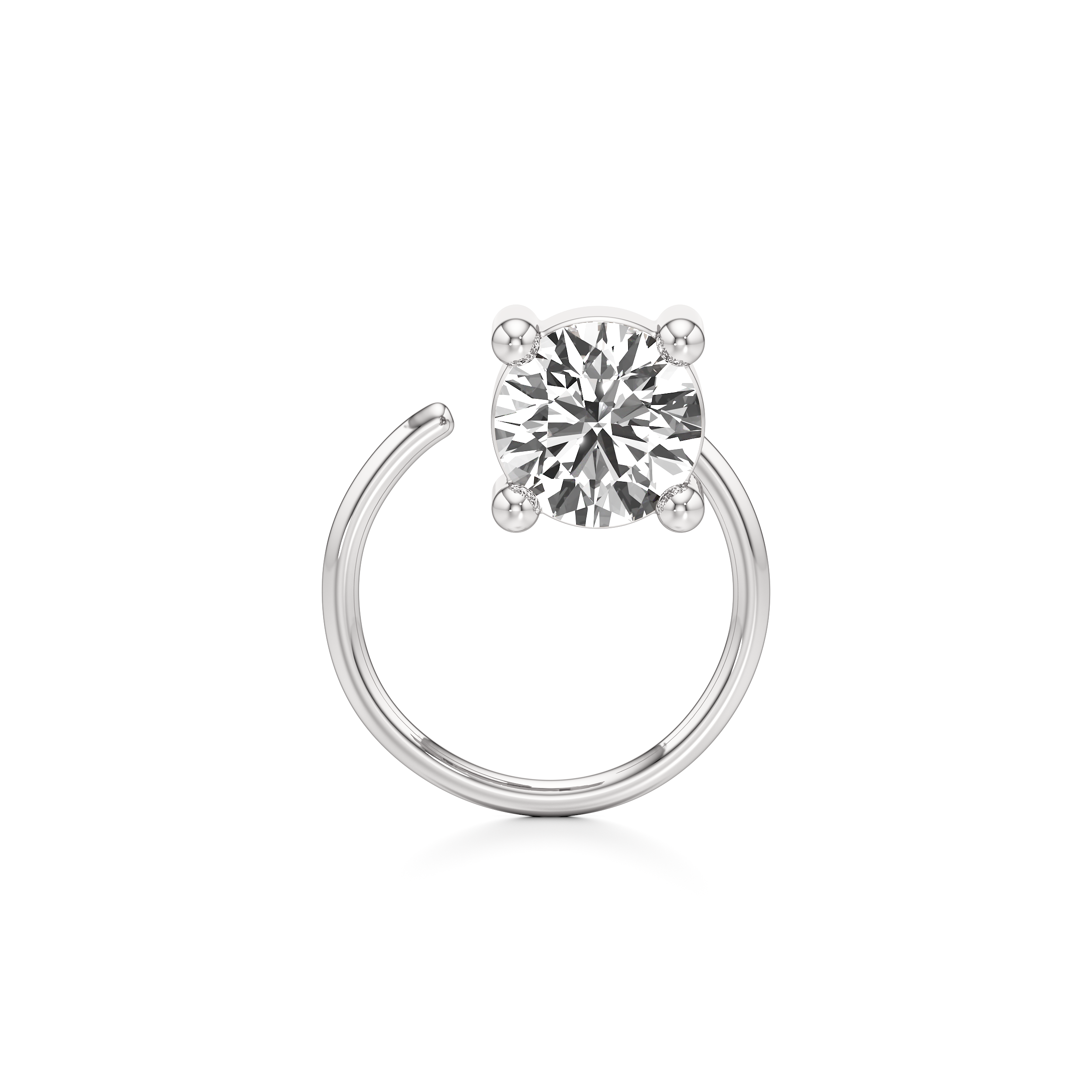Classic 4 Prong Nose Ring