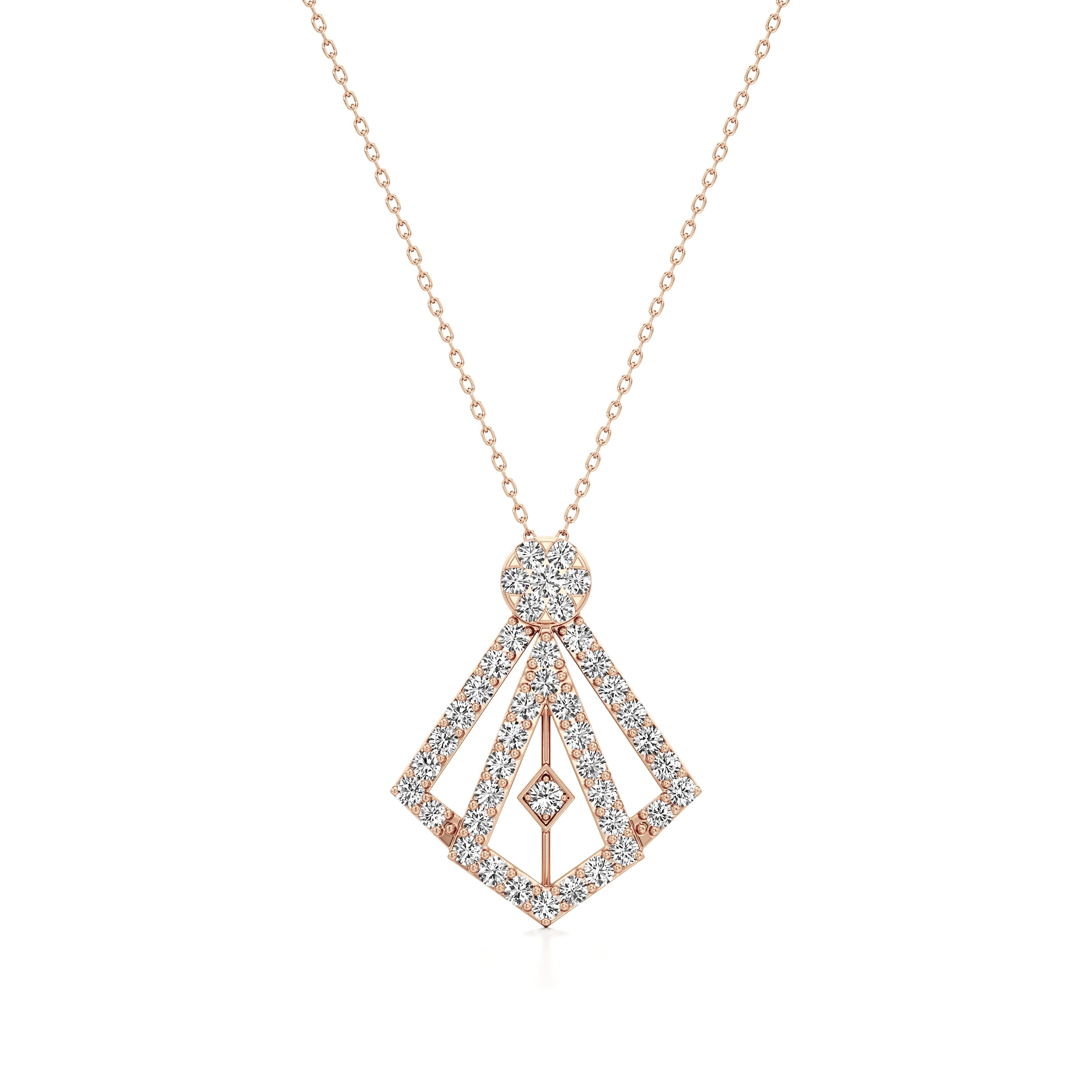 Art Deco Delicate Diamond Pendant