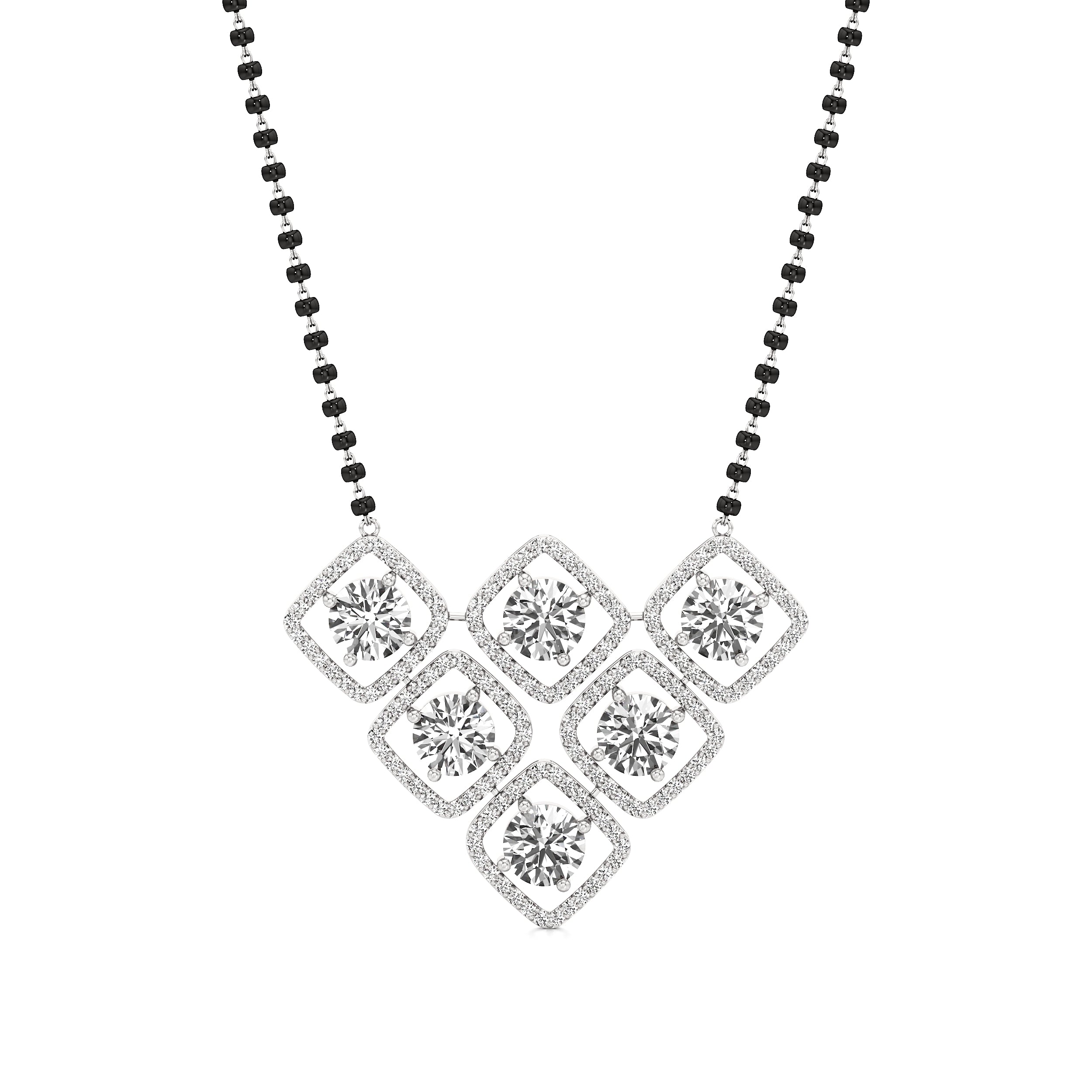 Regal Round Diamond Mangalsutra