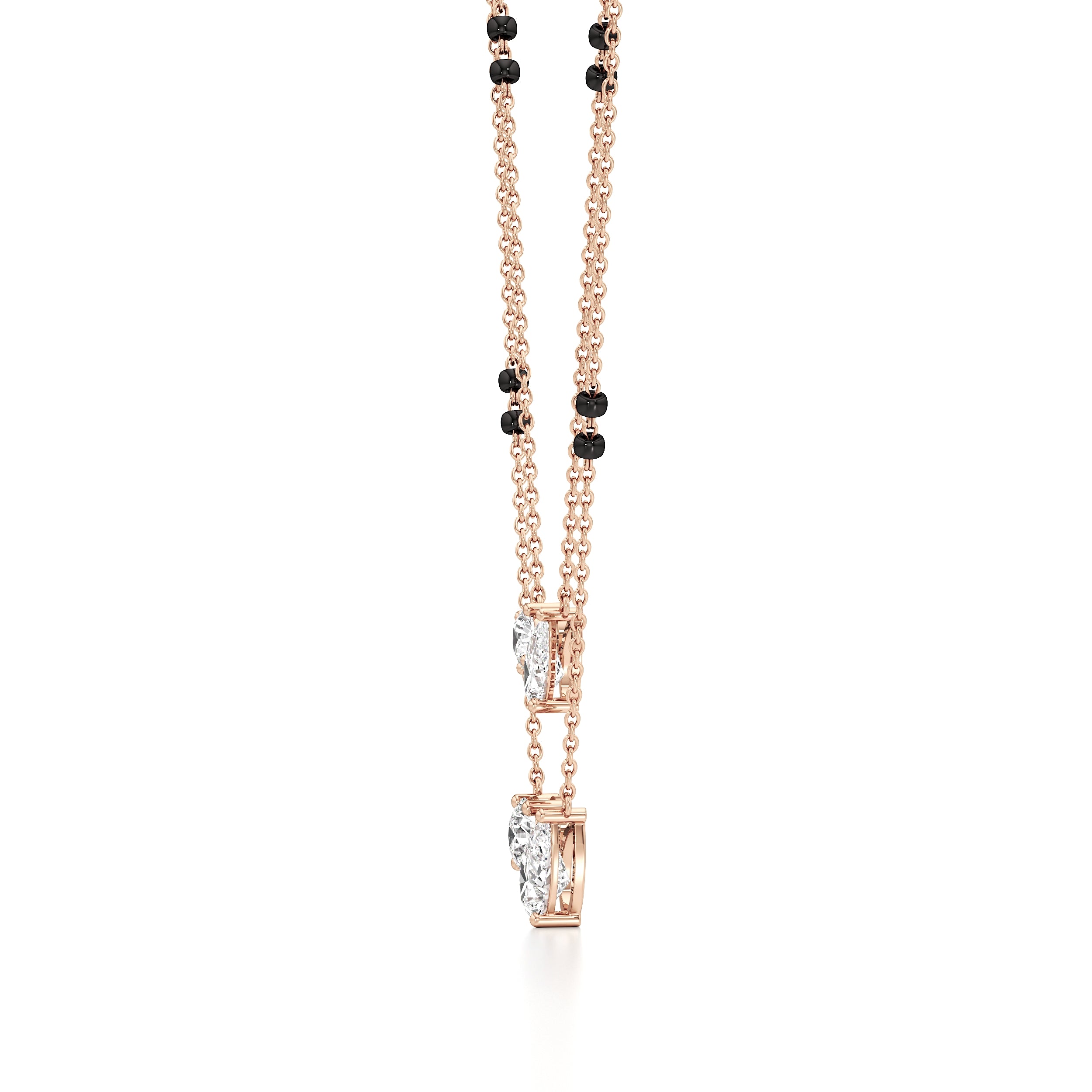 Double Layer Diamond Mangalsutra