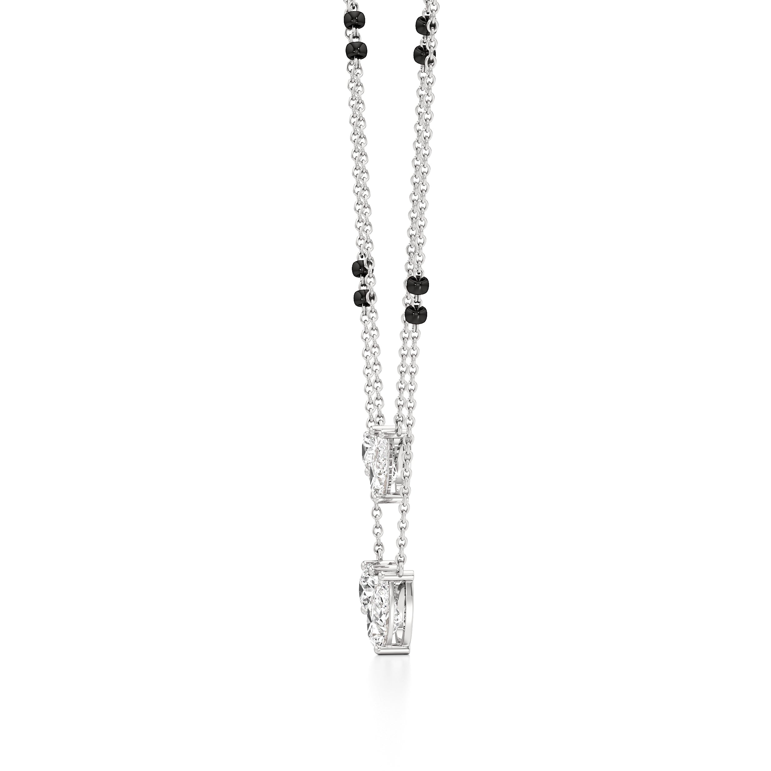 Double Layer Diamond Mangalsutra
