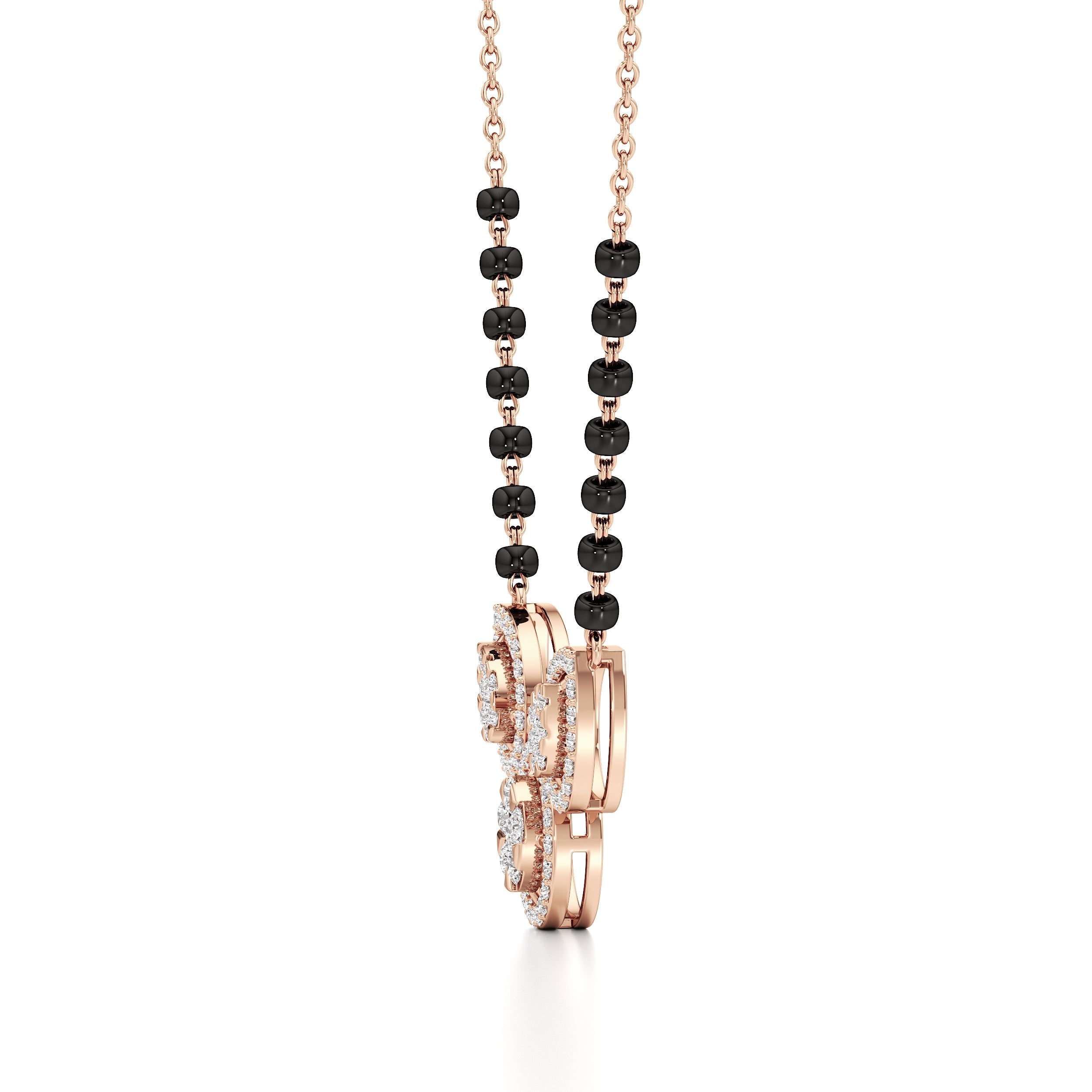 Trinity Halo Diamond Mangalsutra