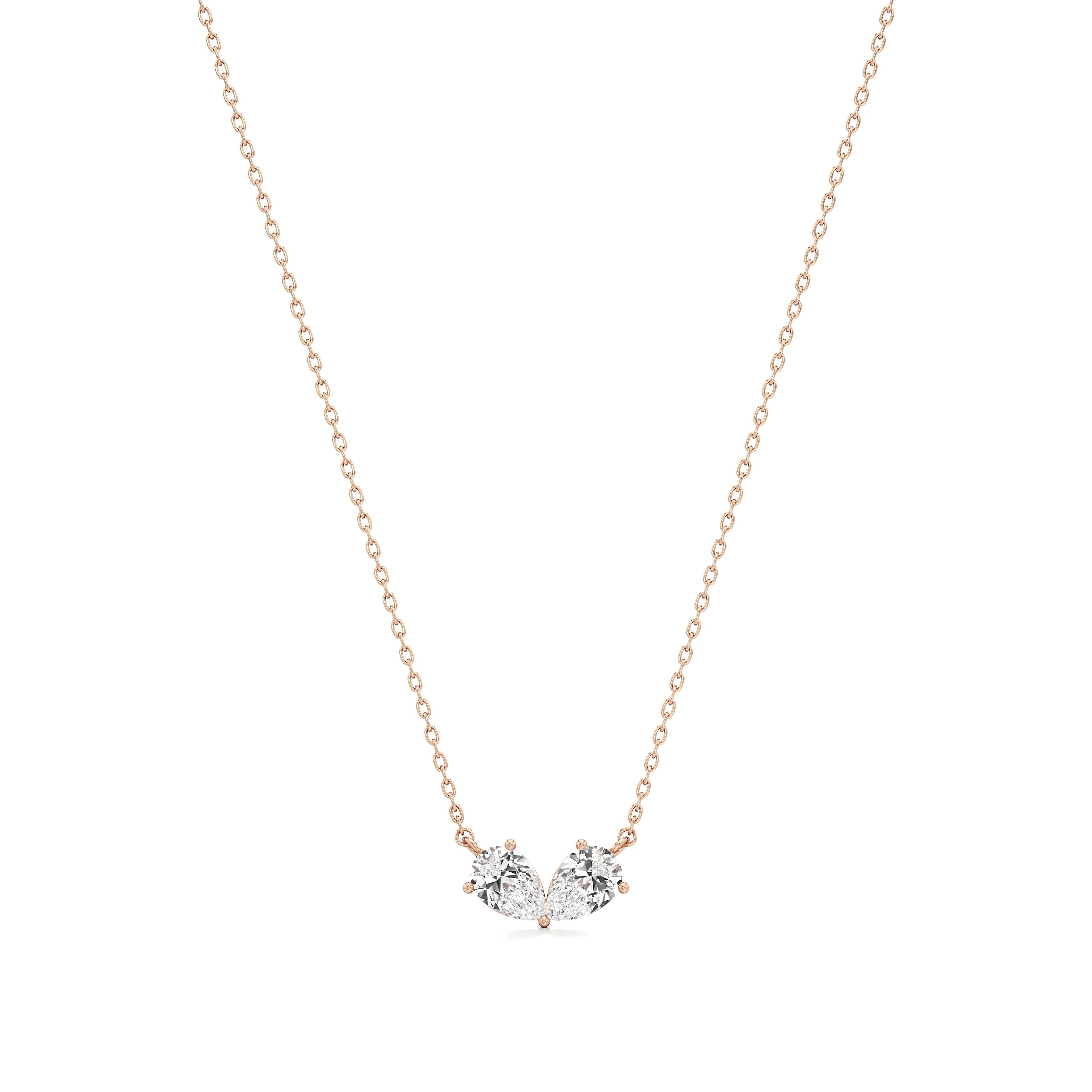 Double Pear Love Chain Pendant