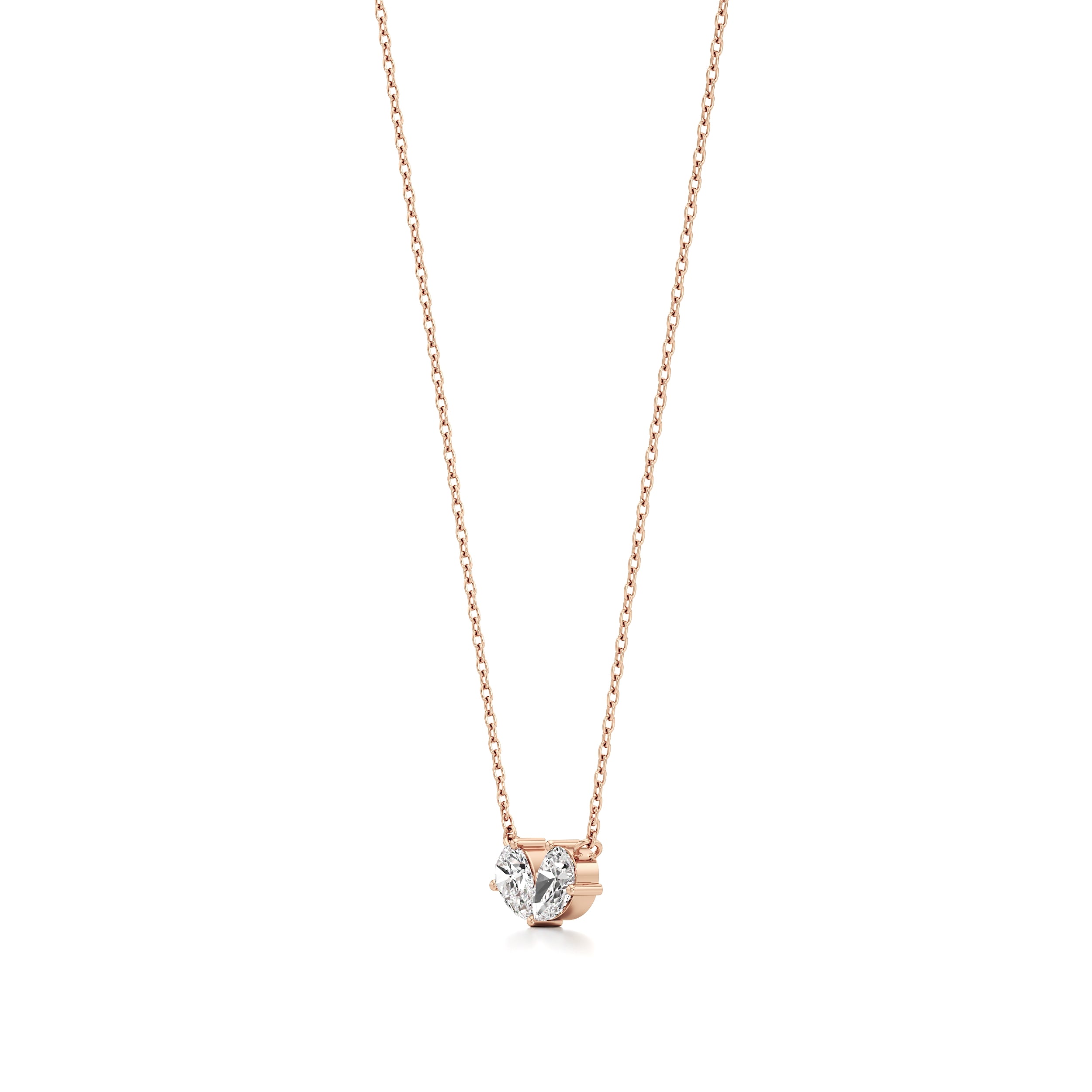 Double Pear Love Chain Pendant