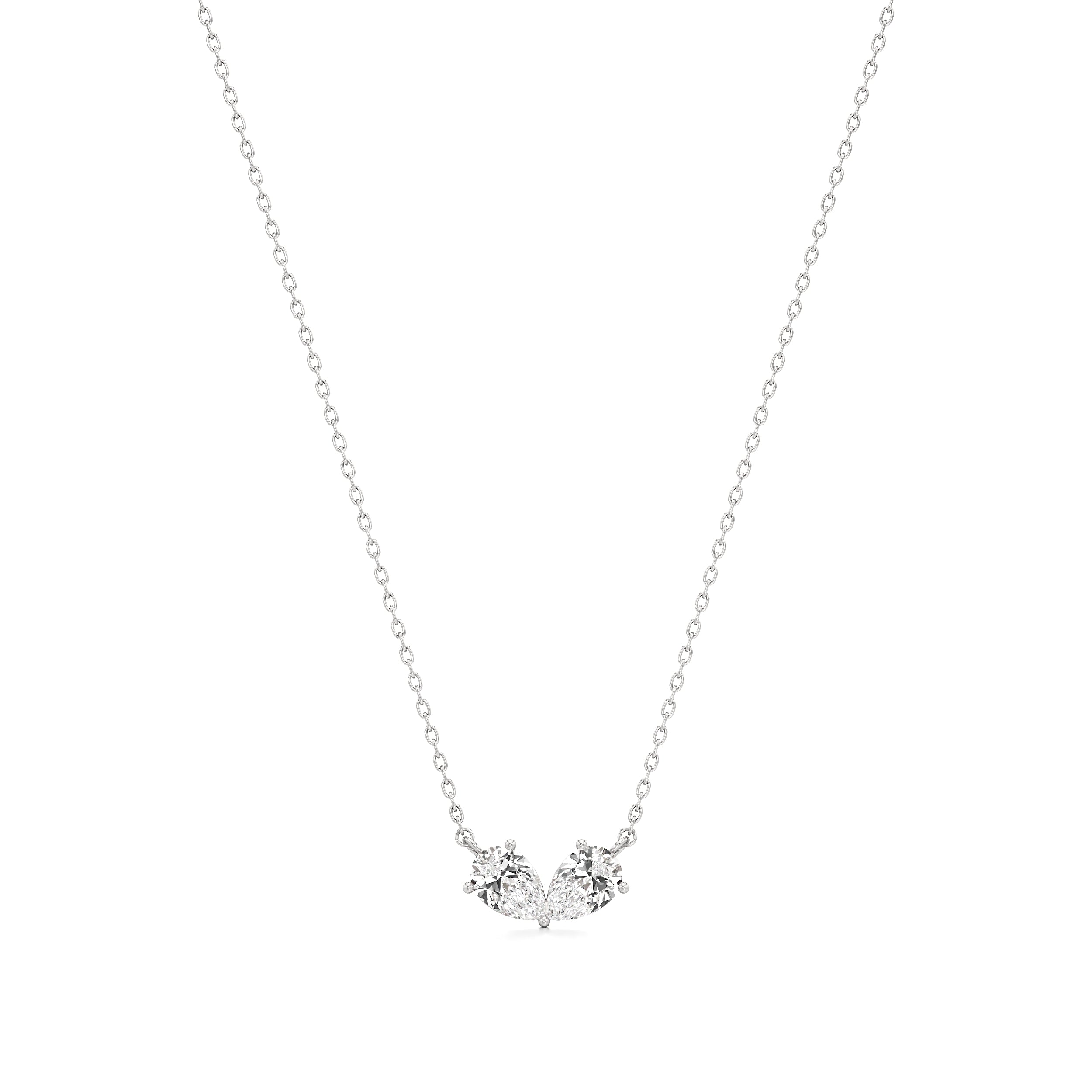 Double Pear Love Chain Pendant