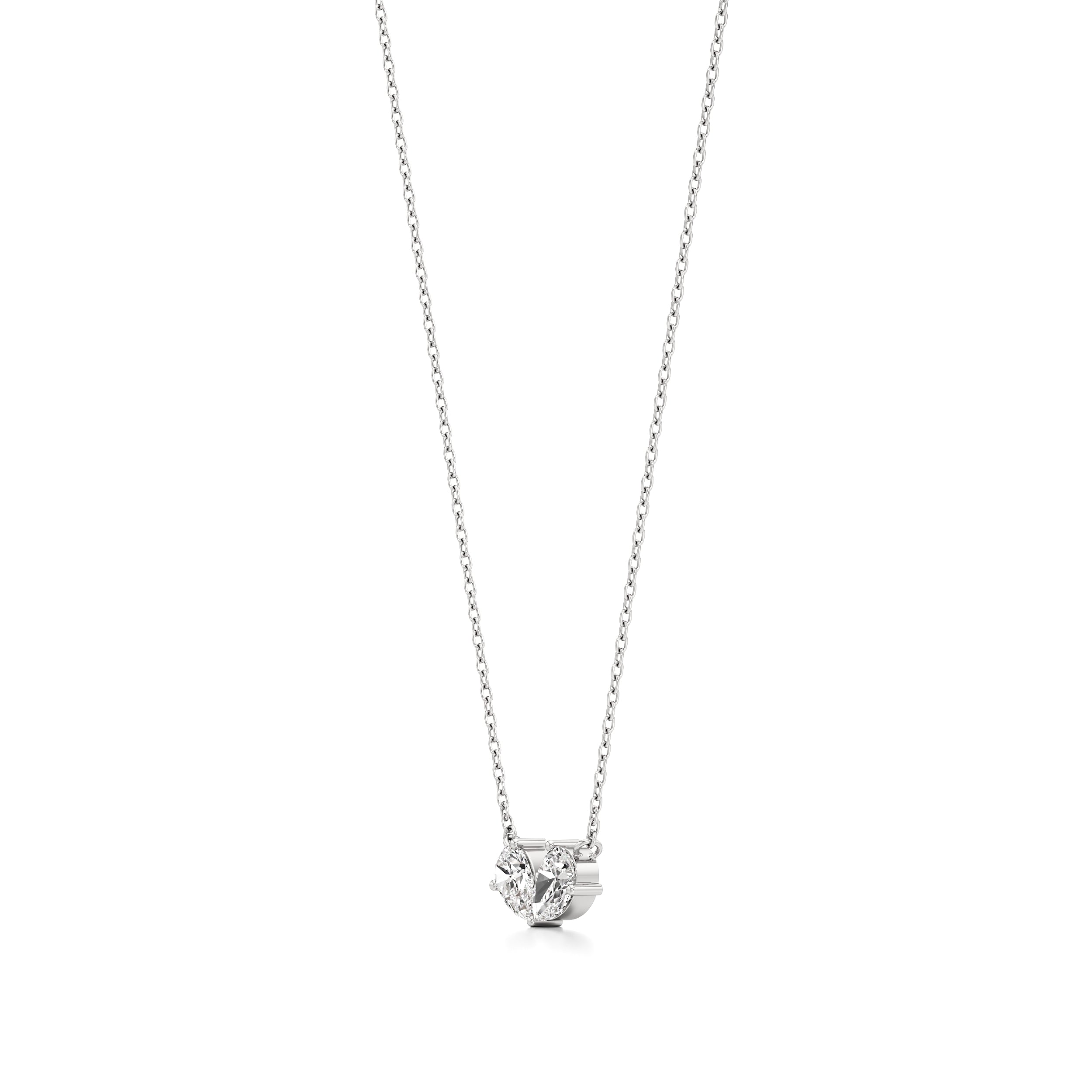 Double Pear Love Chain Pendant