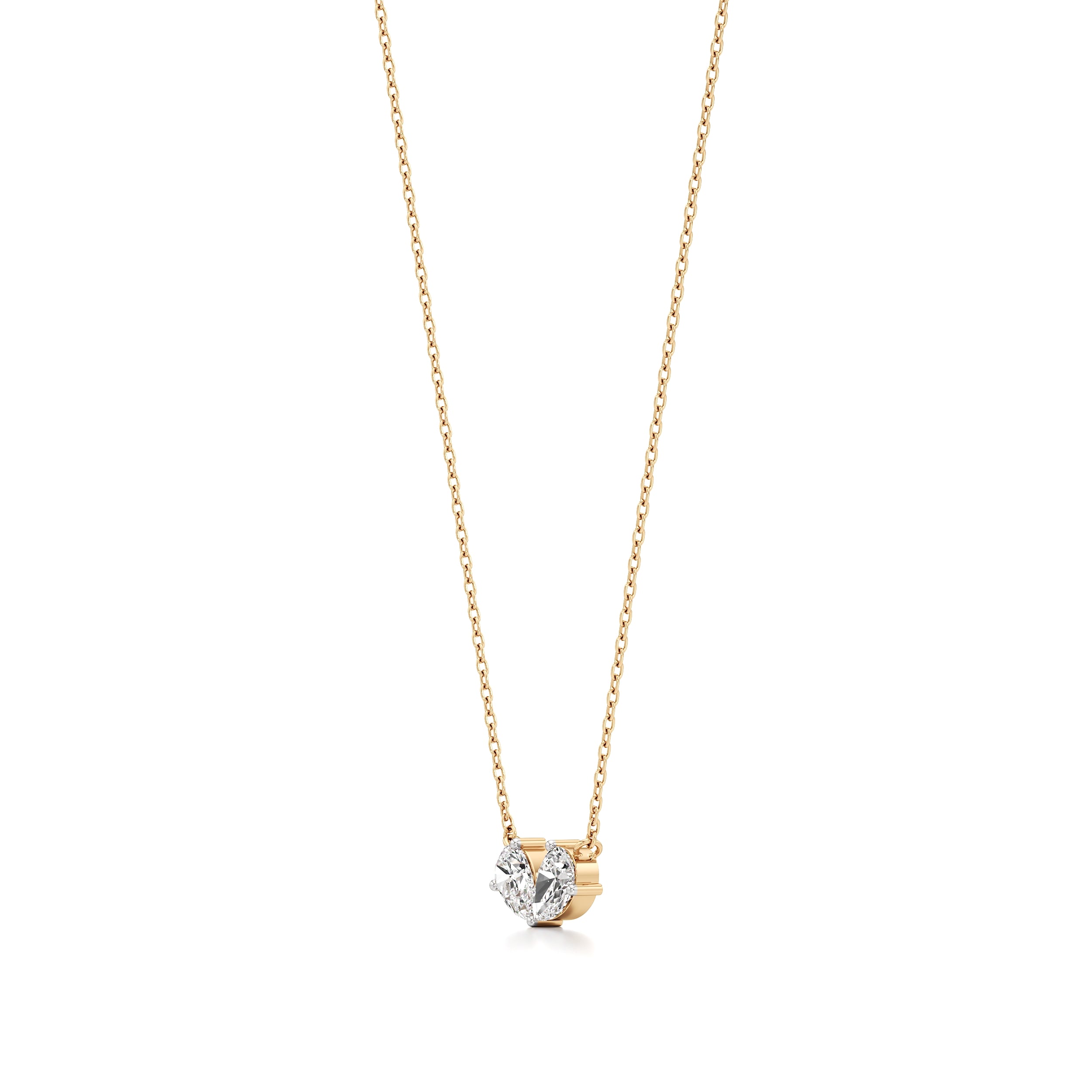 Double Pear Love Chain Pendant