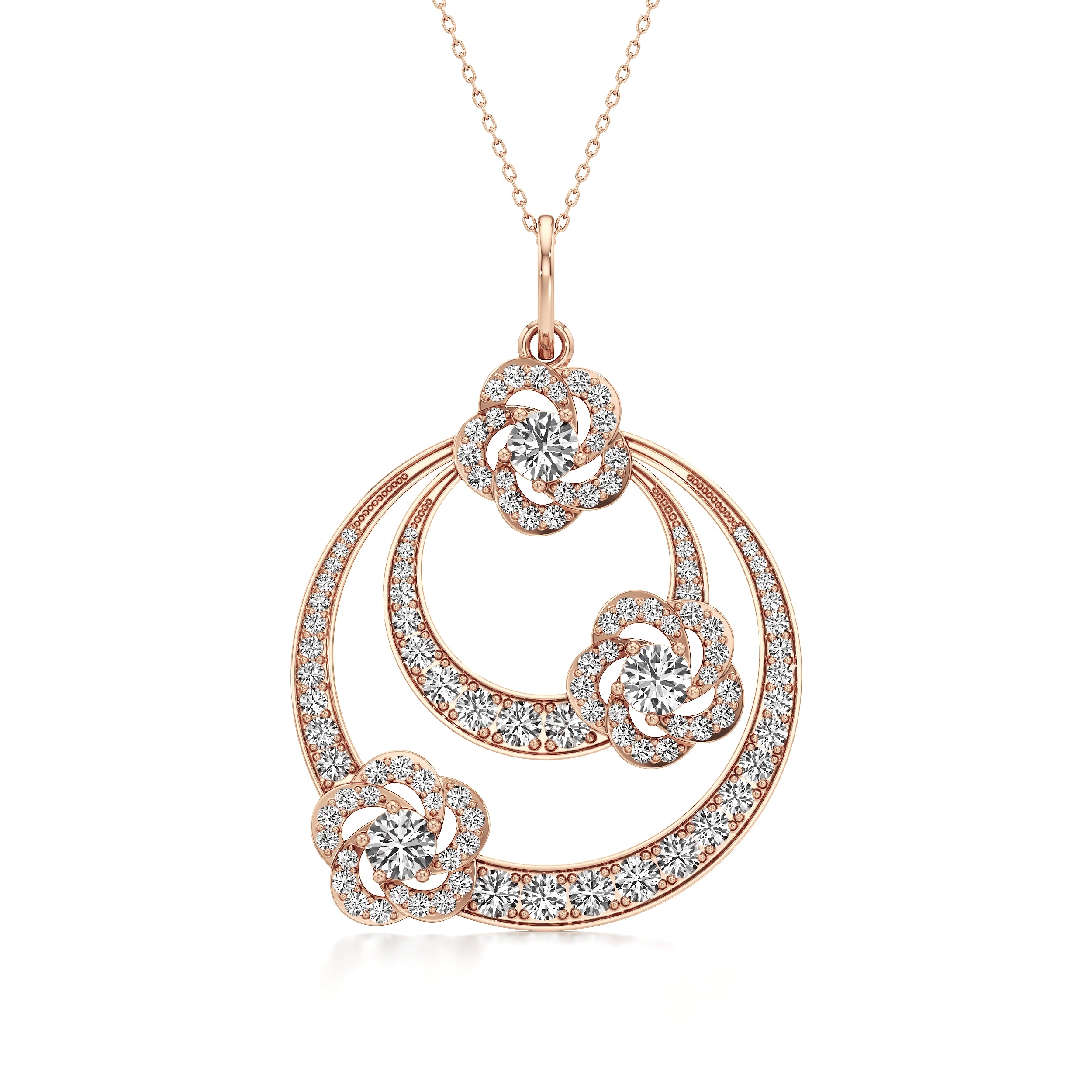 Tri Flora Pendant