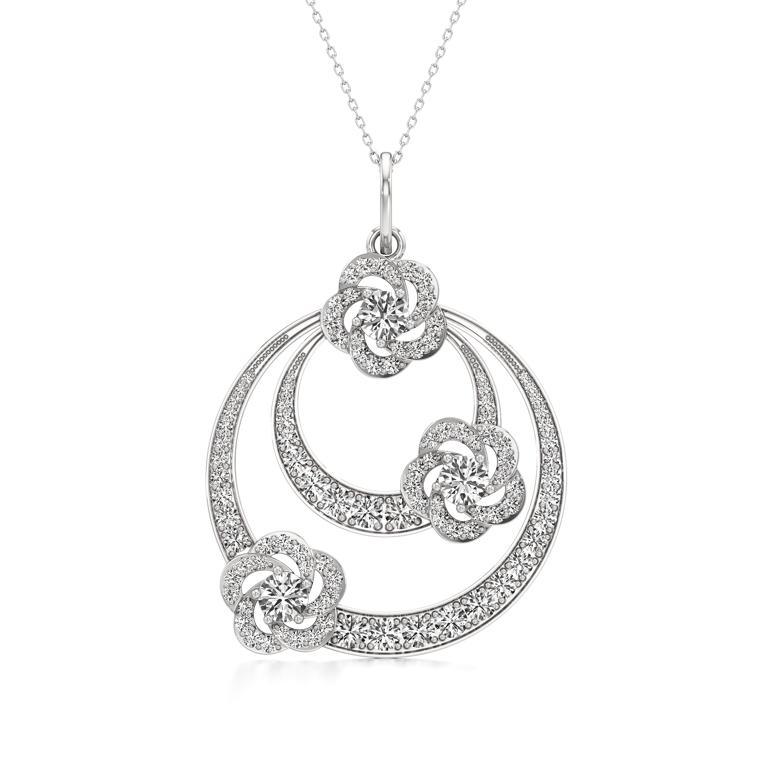 Tri Flora Pendant