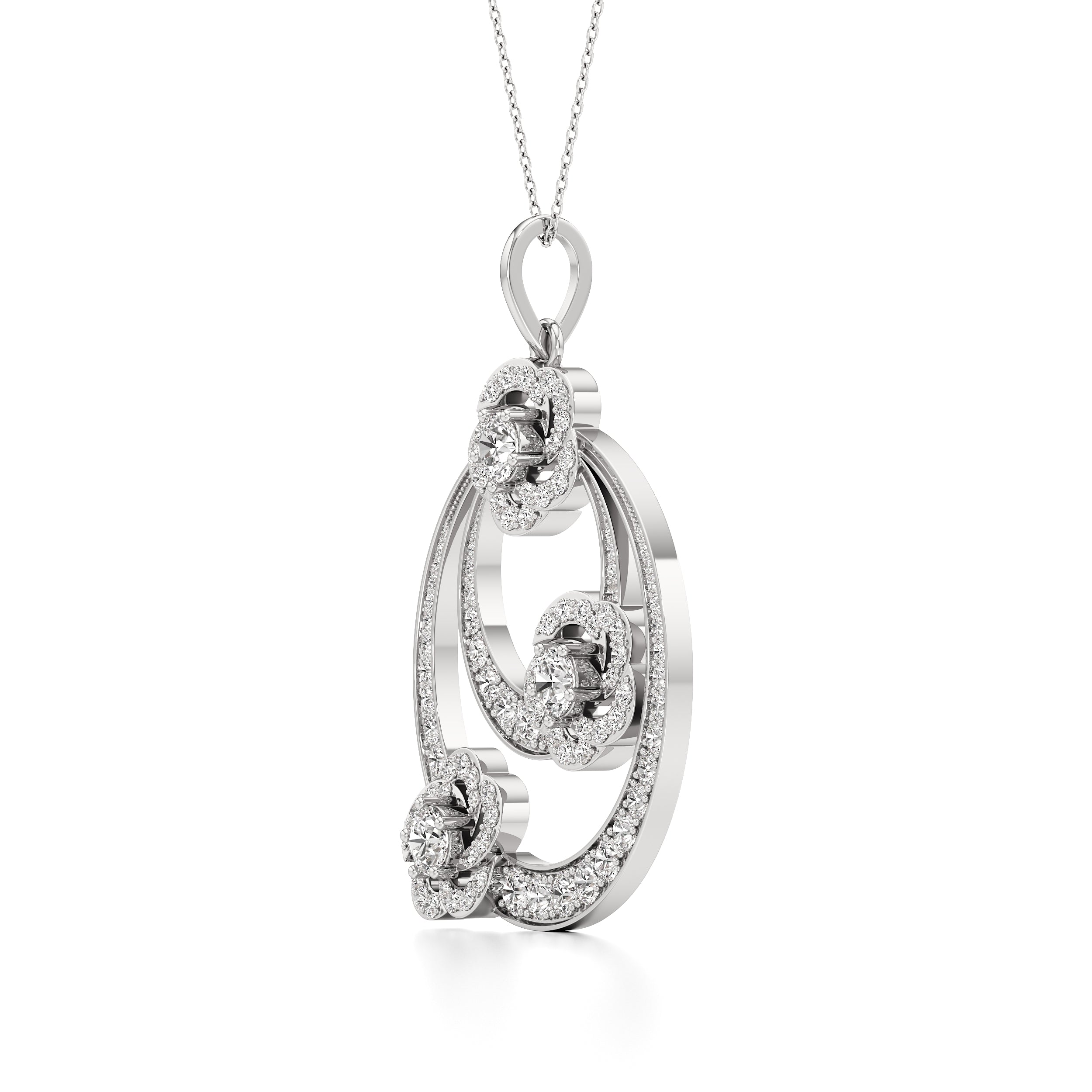Tri Flora Pendant