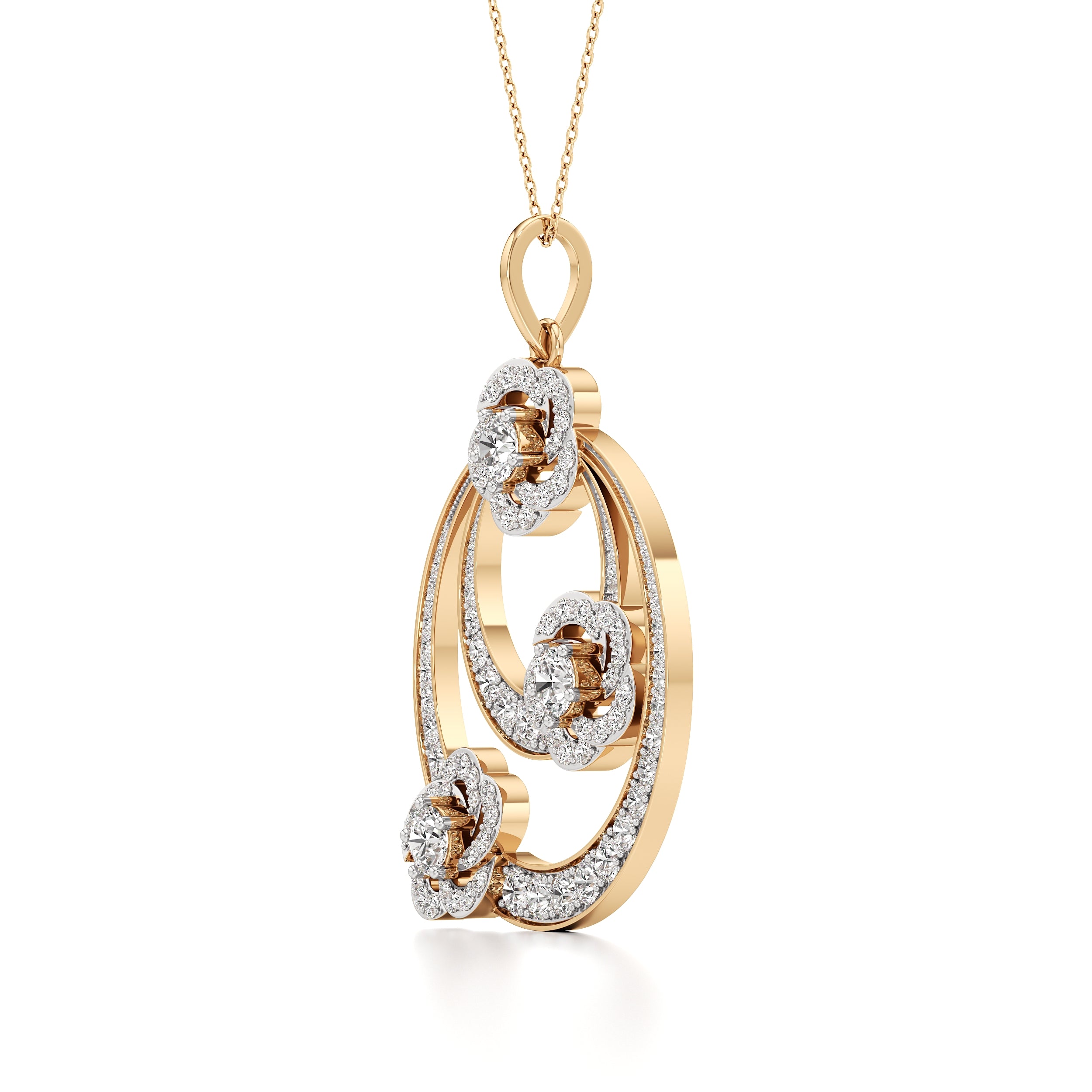 Tri Flora Pendant