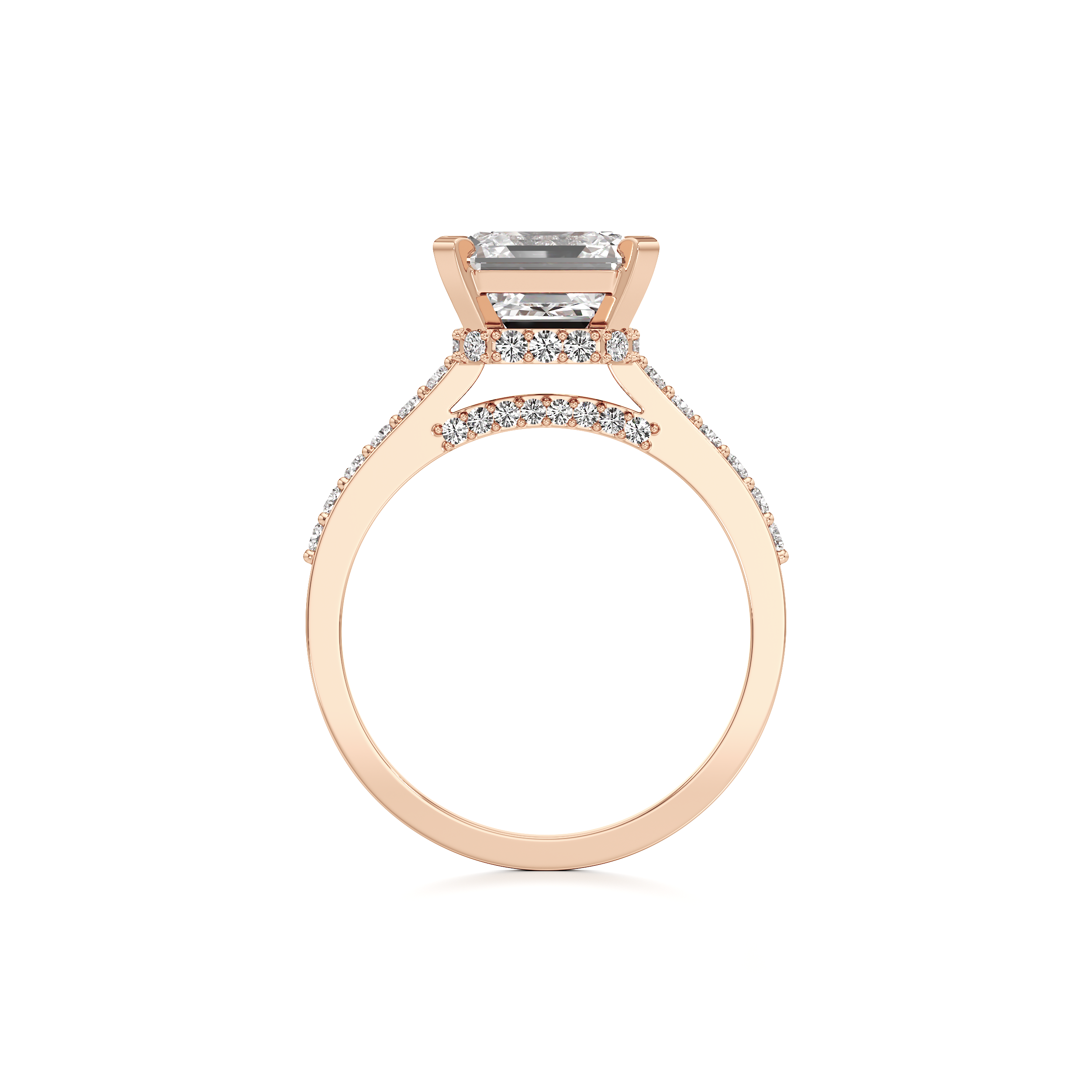 A Pave Princess Classic Ring