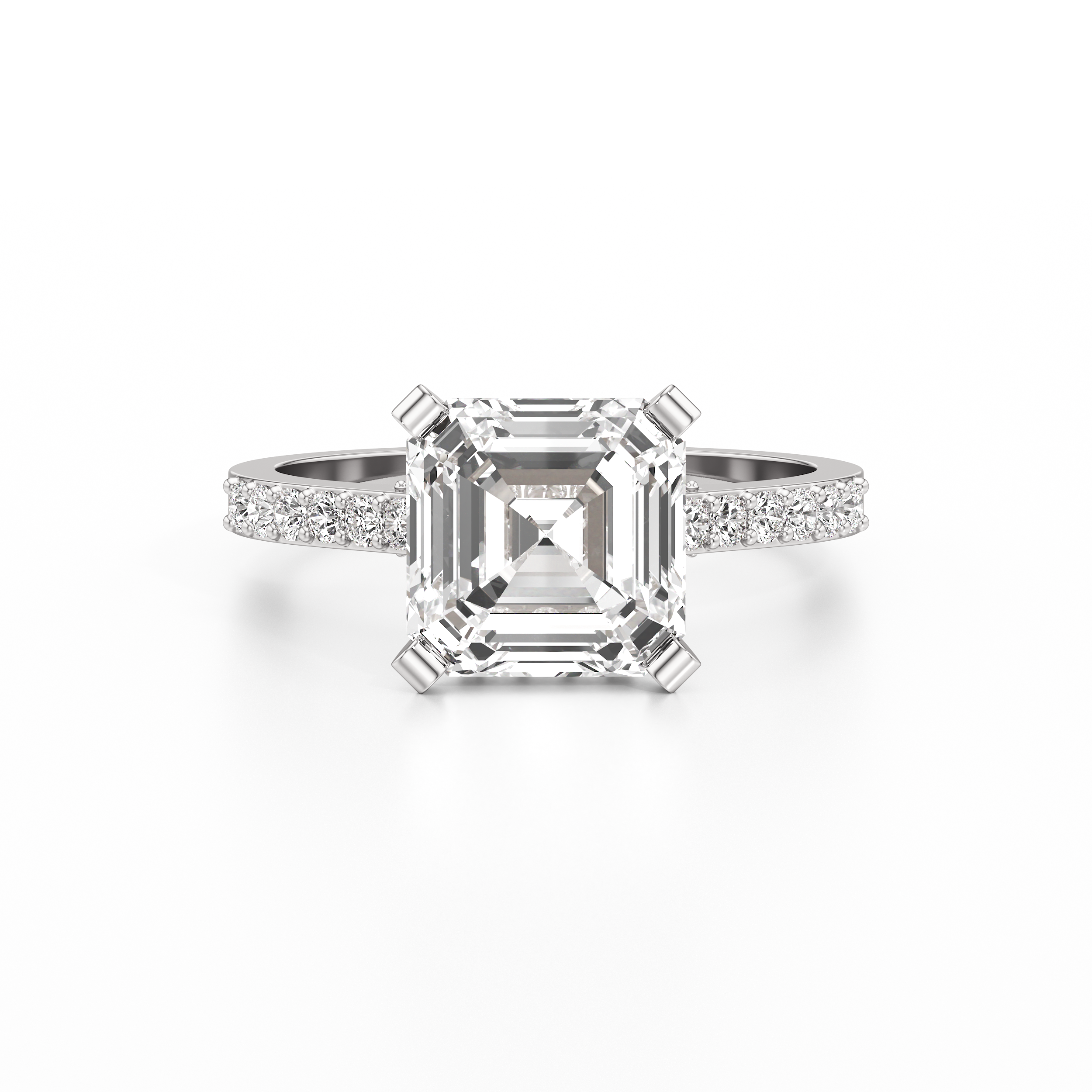 A Pave Princess Classic Ring