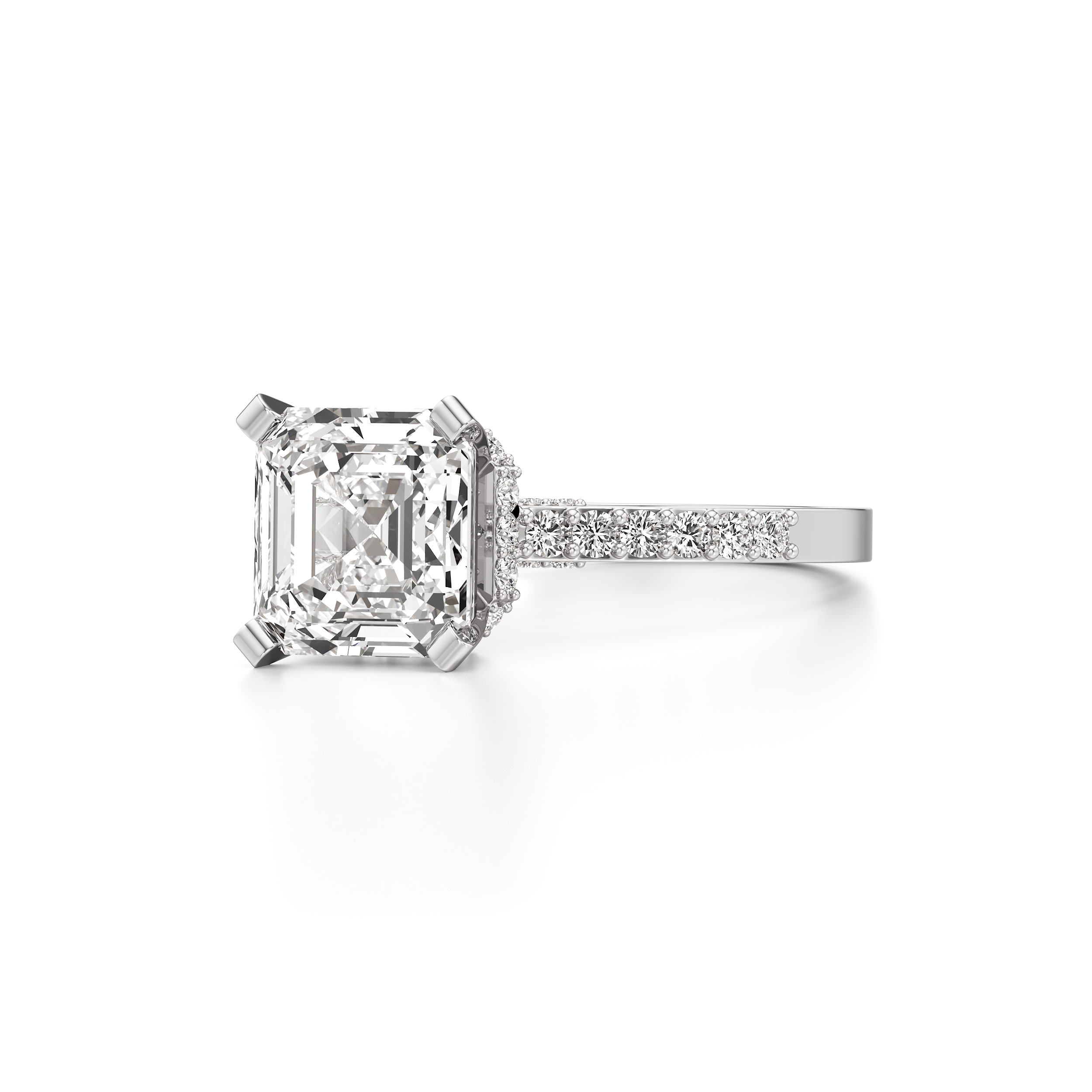 A Pave Princess Classic Ring