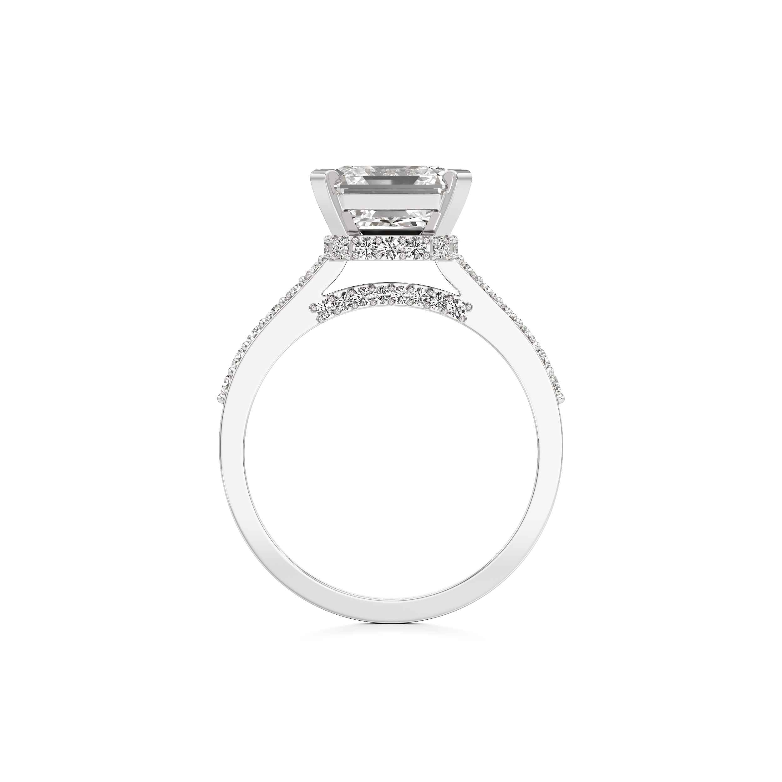 A Pave Princess Classic Ring