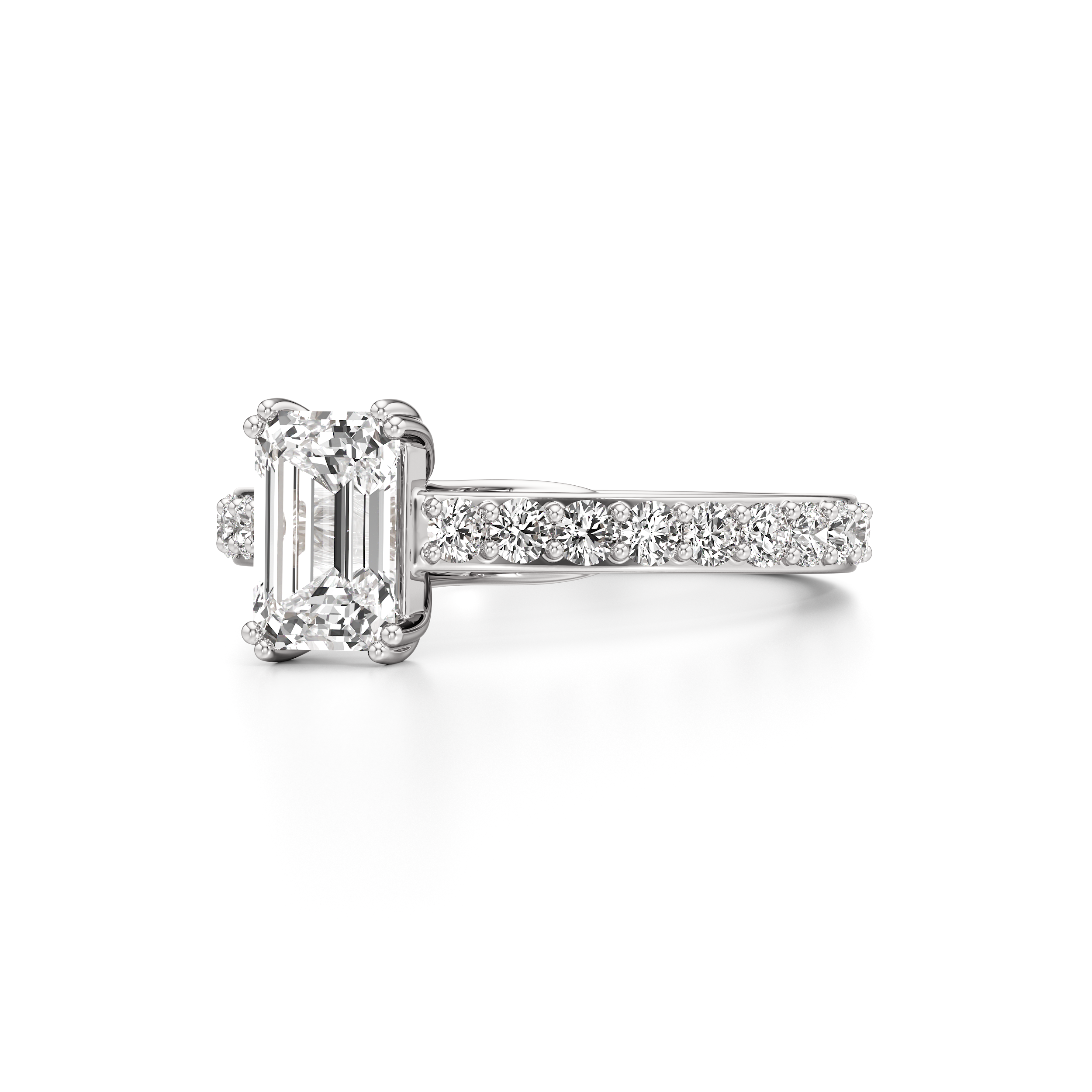 Classic Solitaire Radiance Ring