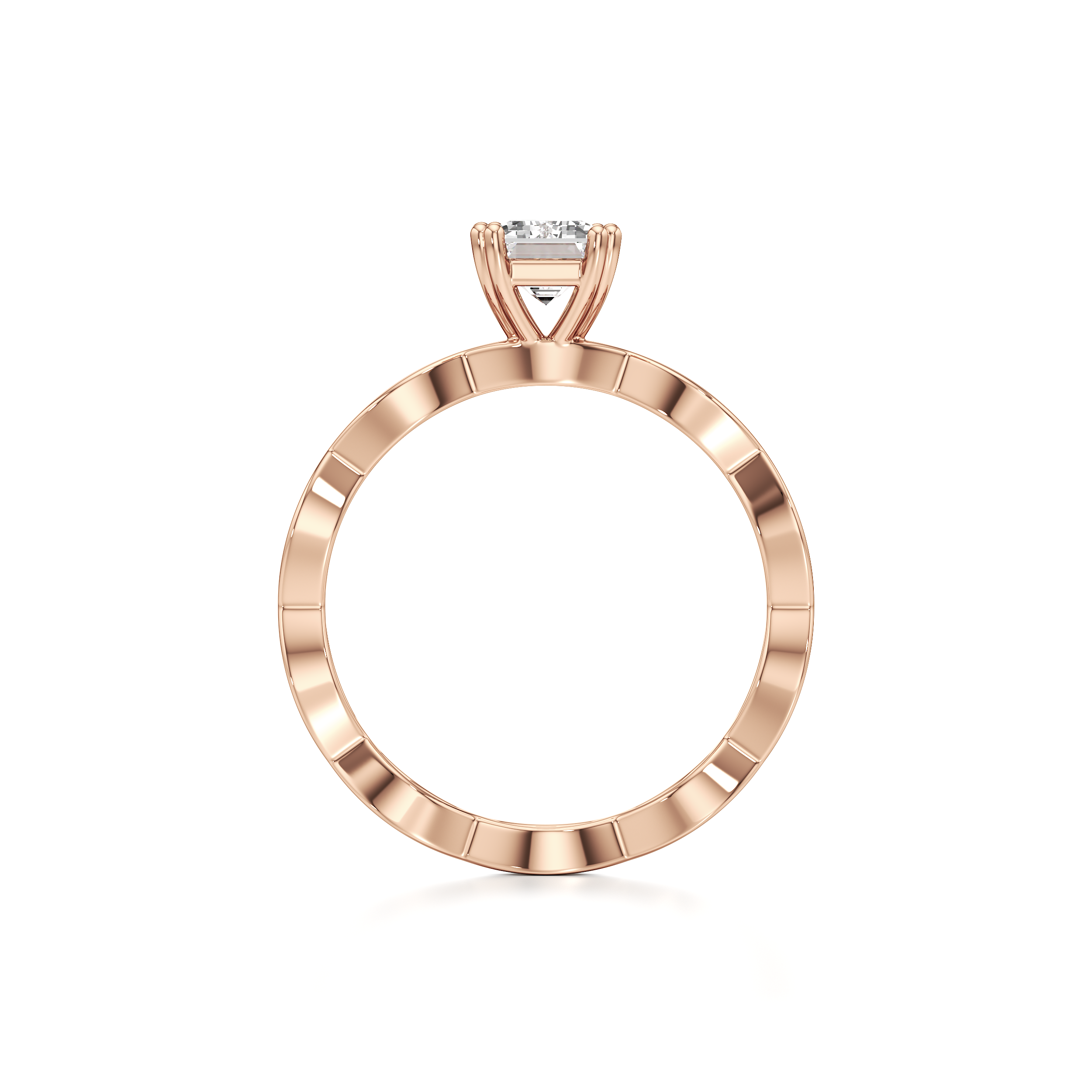 Solitaire Loop Band Ring
