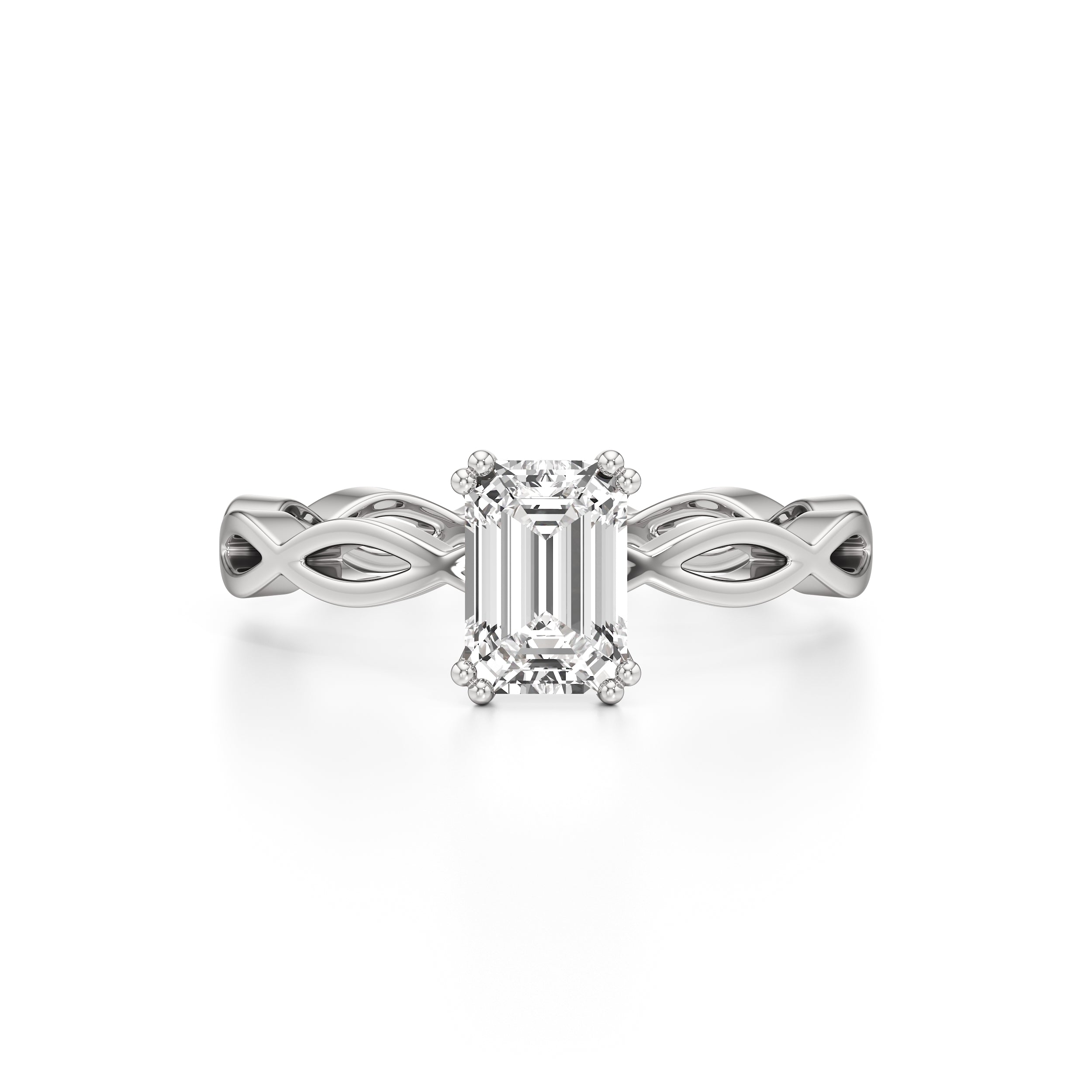 Solitaire Loop Band Ring