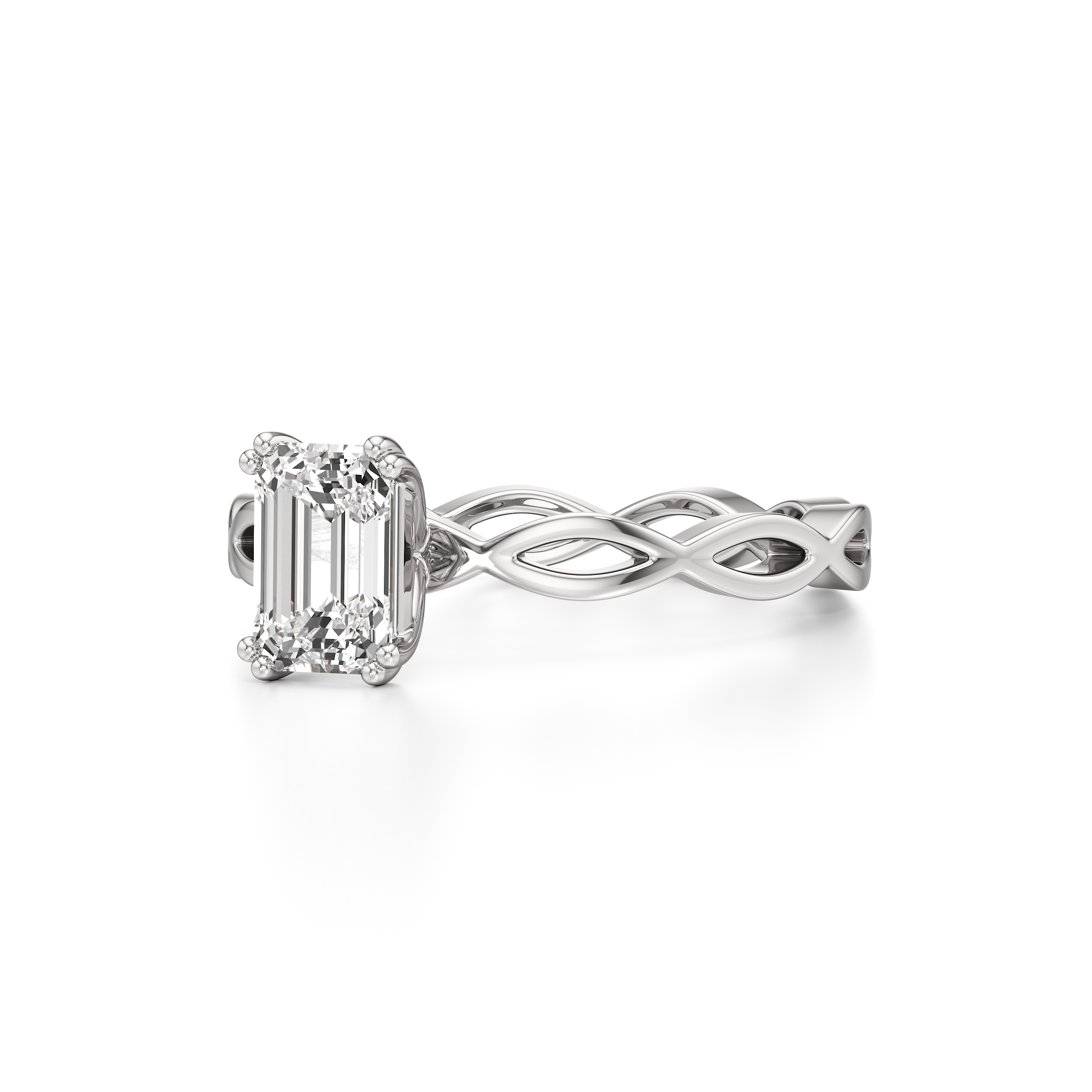 Solitaire Loop Band Ring