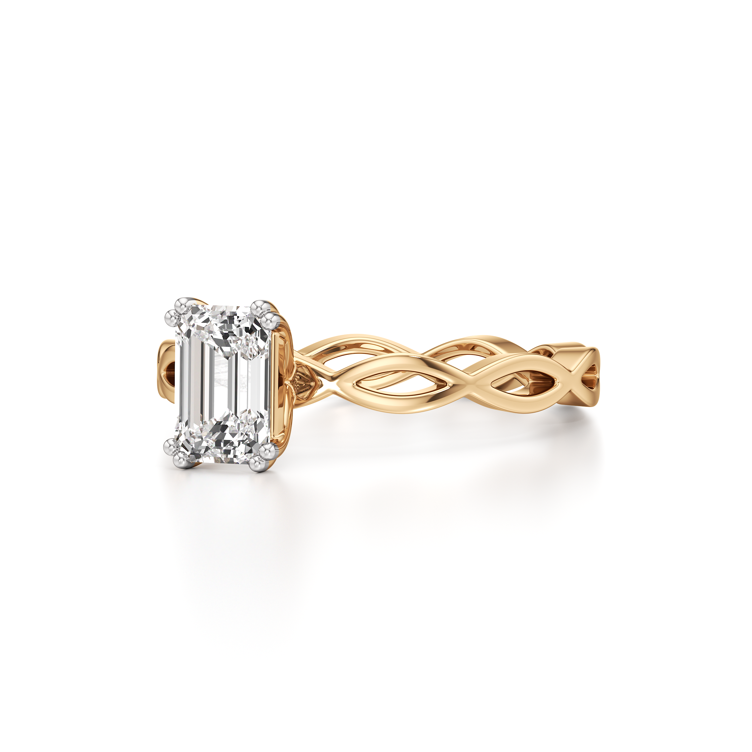 Solitaire Loop Band Ring