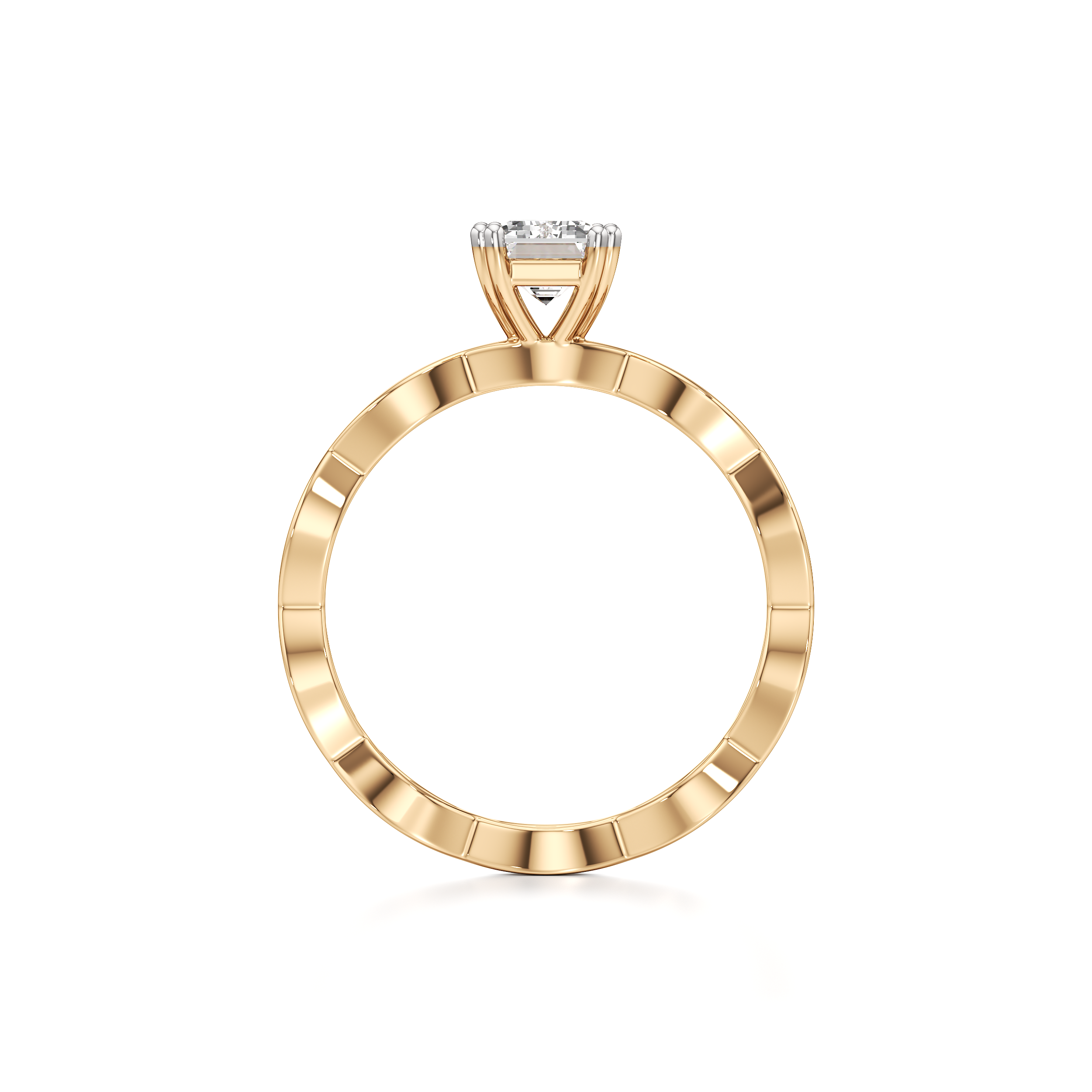 Solitaire Loop Band Ring