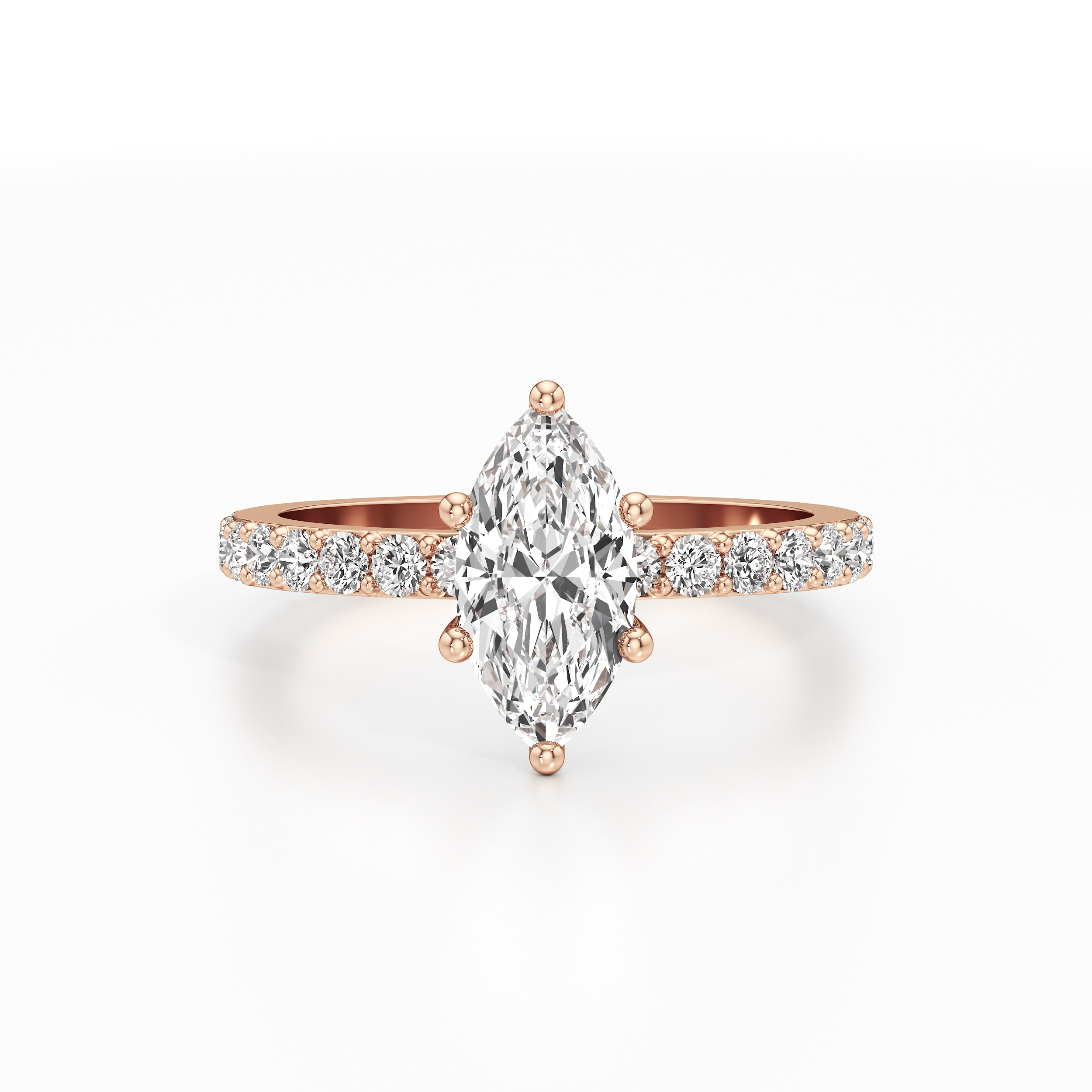 Classic Marquise Pave Ring